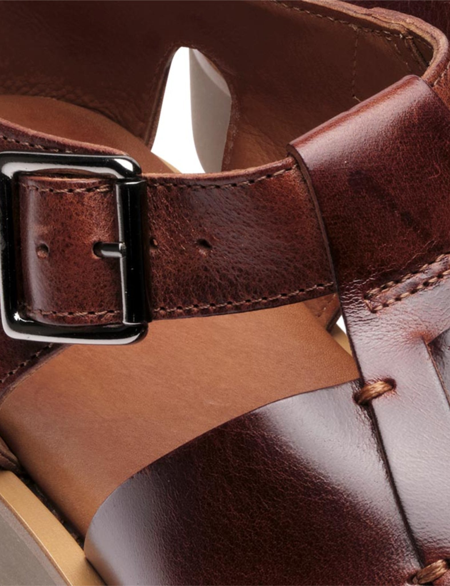 Paraboot Pacific Sandals (Leather) - Marron Brown — BHODE
