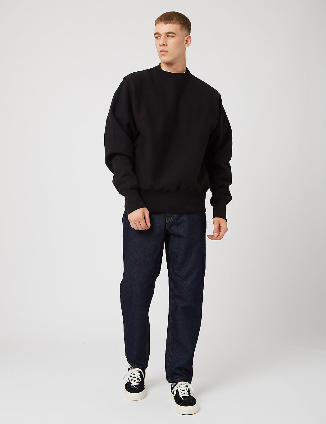 Camber Crew Neck Sweatshirt (12oz) - Black
