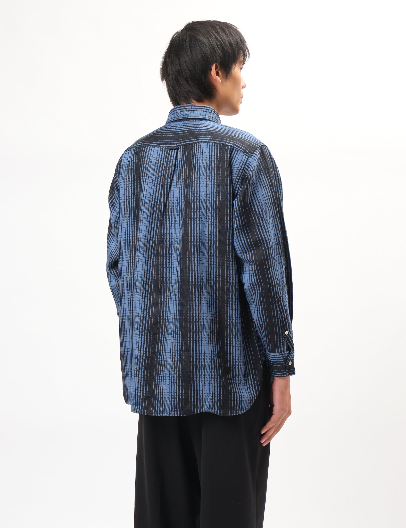 Beams Plus B.D. Check Print Flannel Shirt - Blue — BHODE