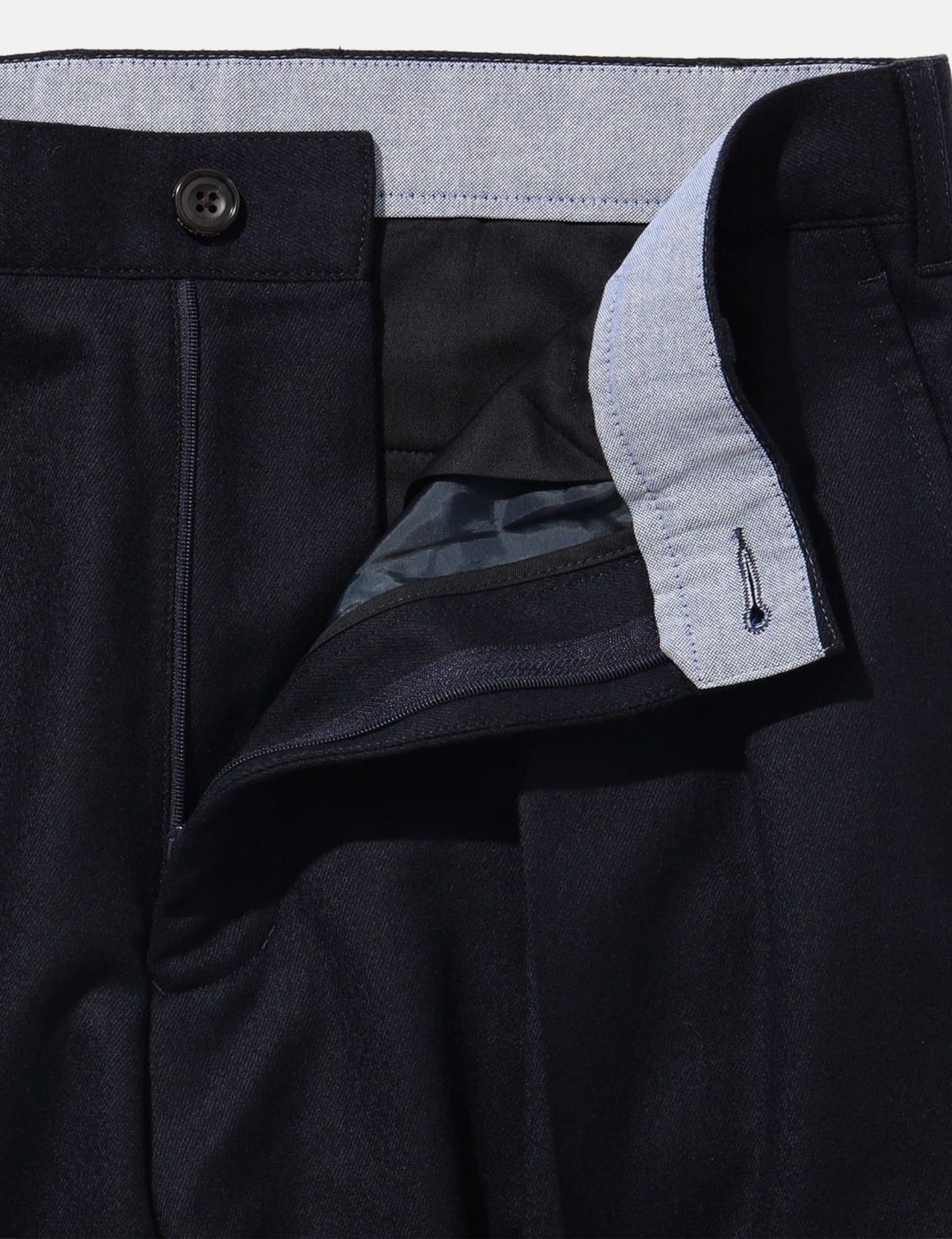 Beams Plus 2 Pleats Tapered Flannel - Navy Blue — BHODE