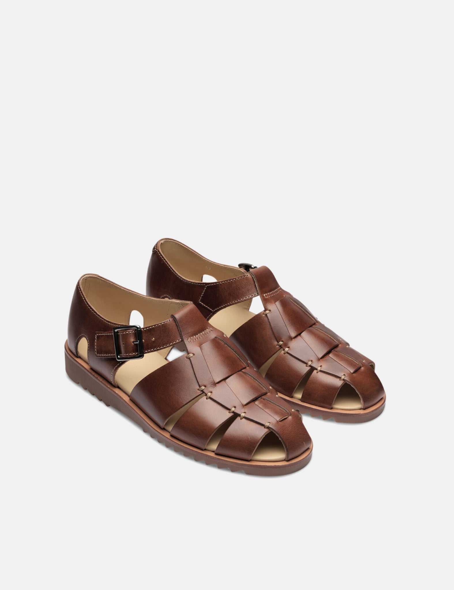 Paraboot Pacific Sandals (Leather) - Marron America Brown — BHODE
