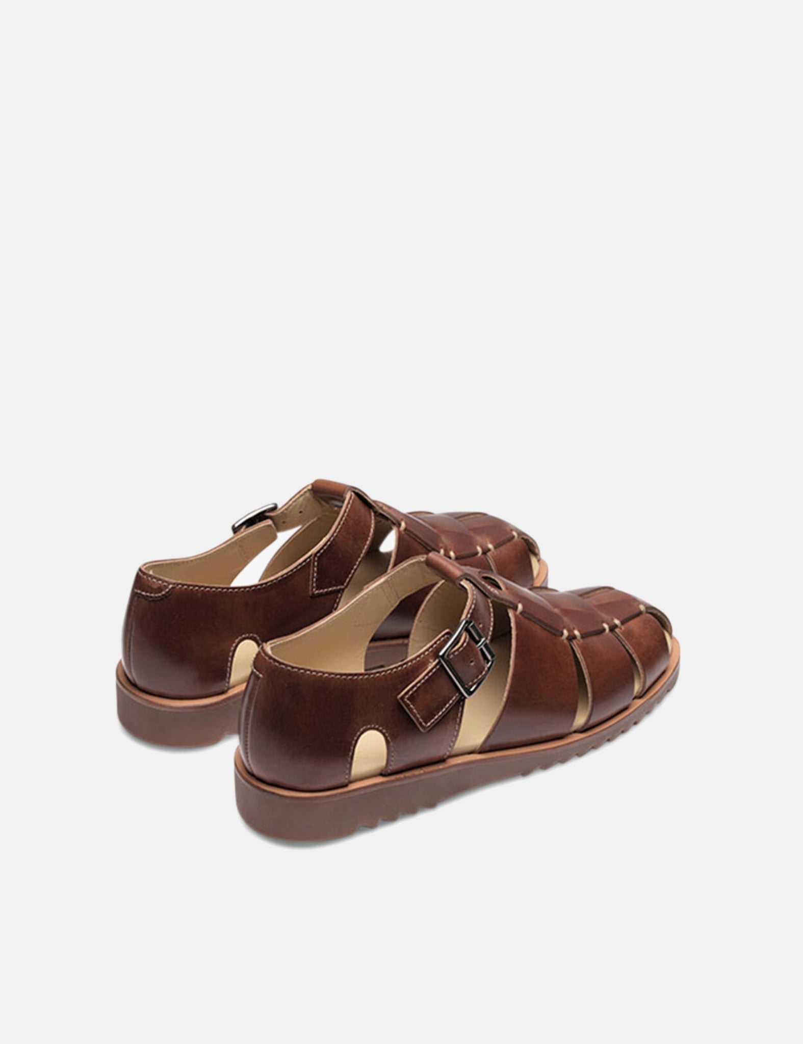 Paraboot Pacific Sandals (Leather) - Marron America Brown — BHODE