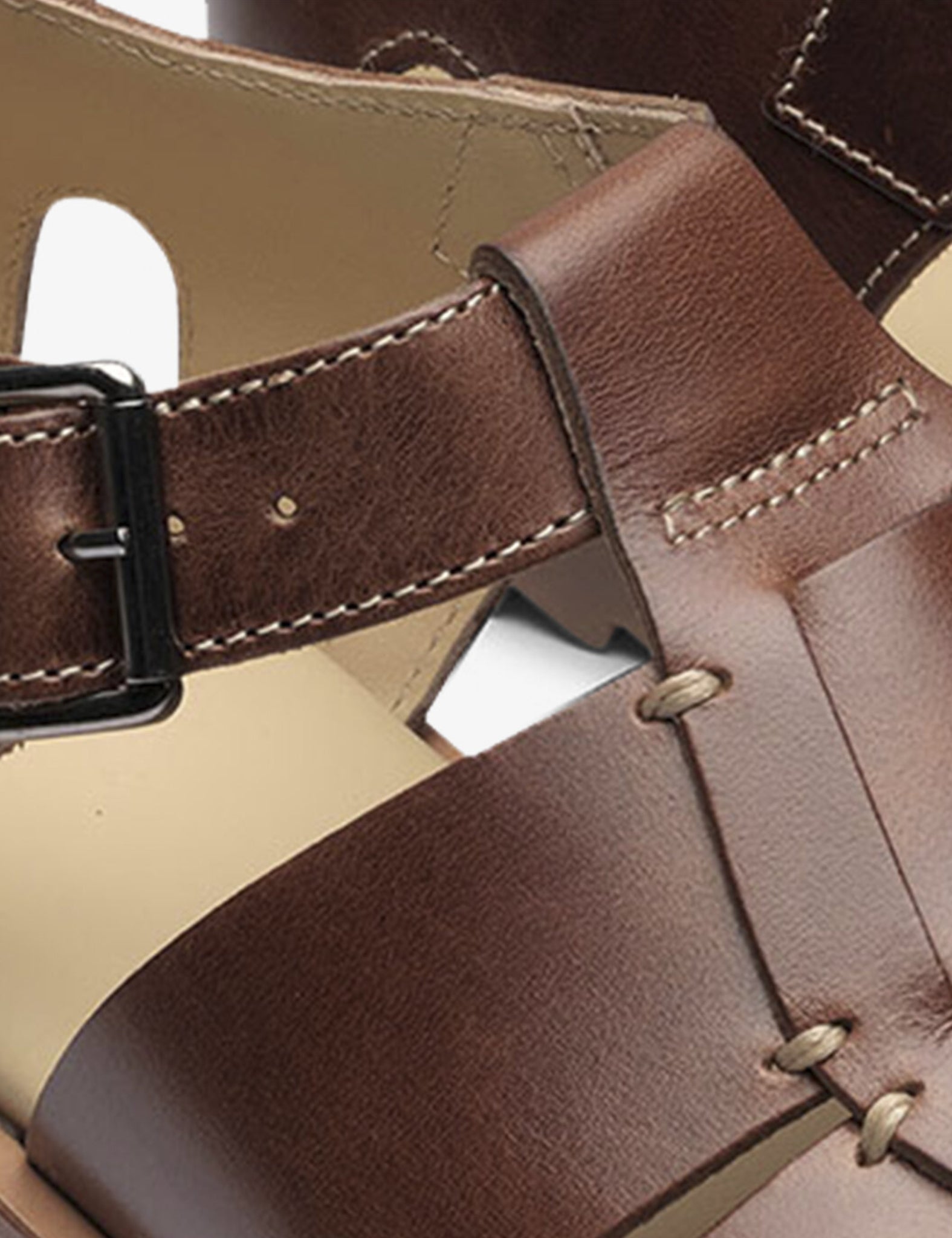 Paraboot Pacific Sandals (Leather) - Marron America Brown — BHODE