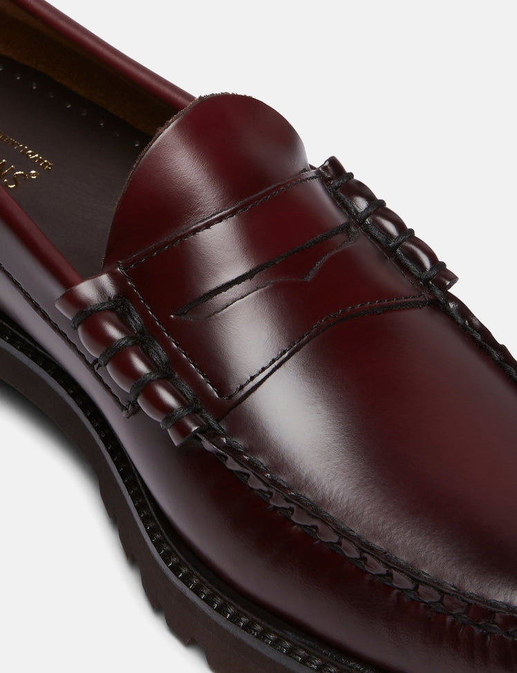 G.H. Bass Weejuns 90 Larson Penny (Leather) - Wine — BHODE
