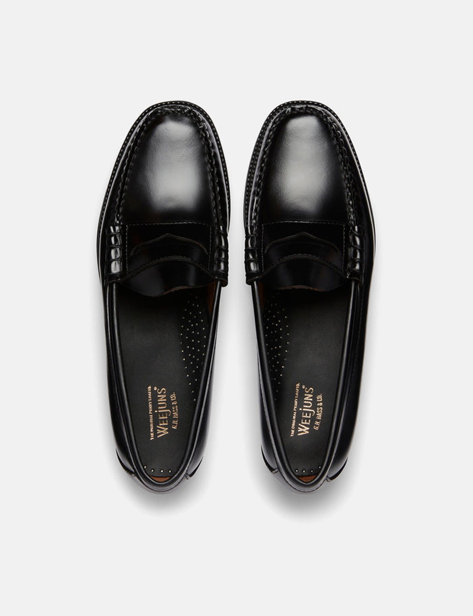 G.H. Bass Weejuns II Larson Moc Penny (Leather) - Black — BHODE