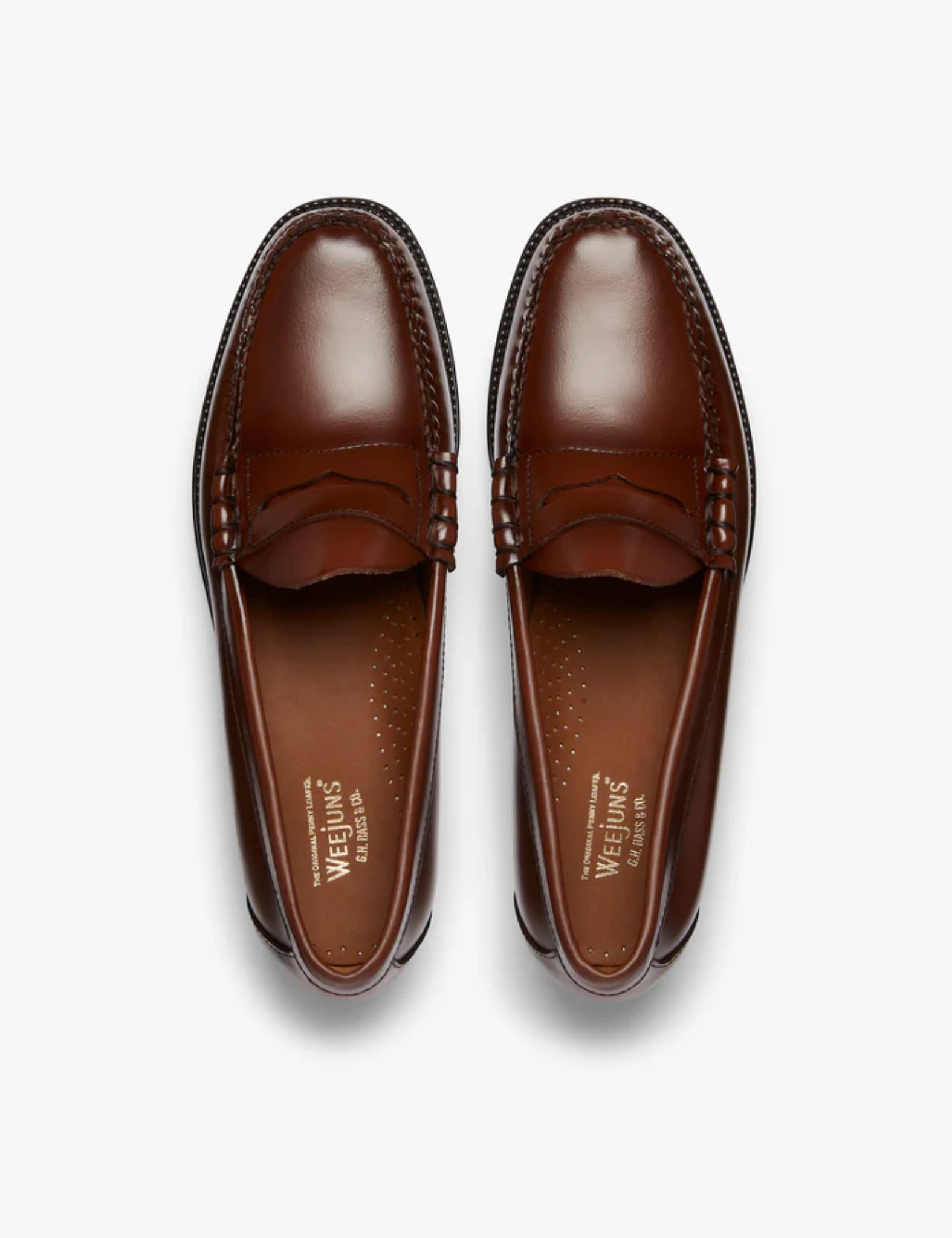 G.H. Bass Weejun II Larson Moc Penny (Leather) - Mid Brown — BHODE