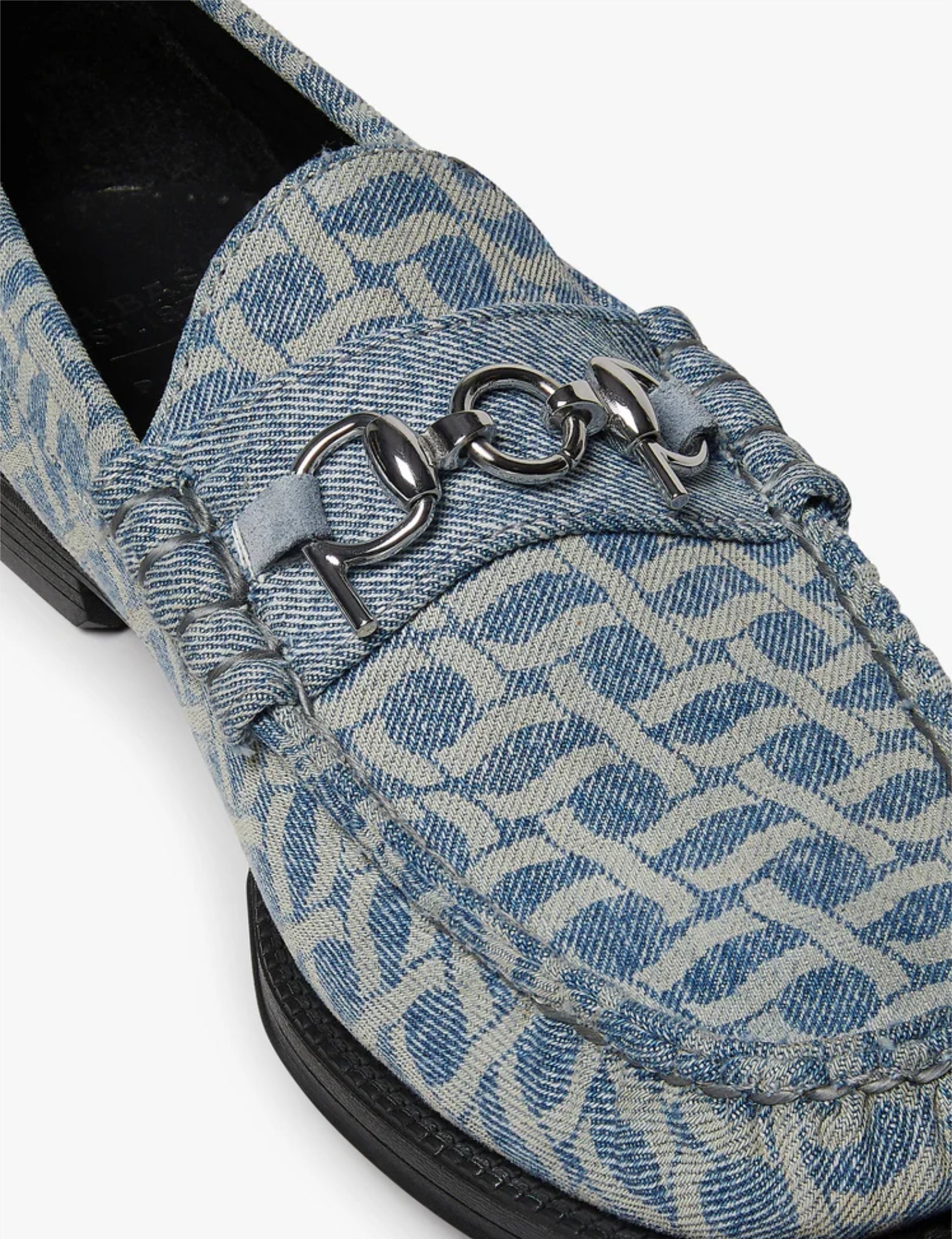 G.H. Bass X POP Easy Weejuns Lincoln Loafers (Denim) - Light Blue Denim — BHODE