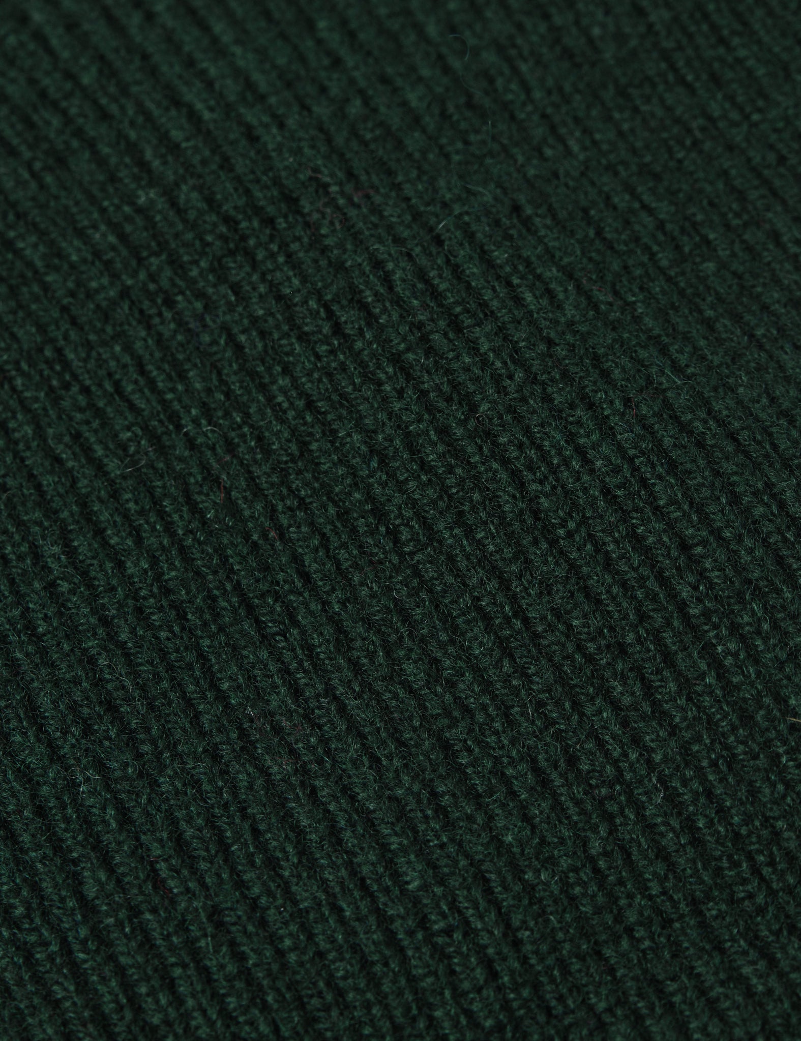 Bhode Newlyn Fishermans Wool Beanie Hat (Knitted in Scotland) - Tartan Green