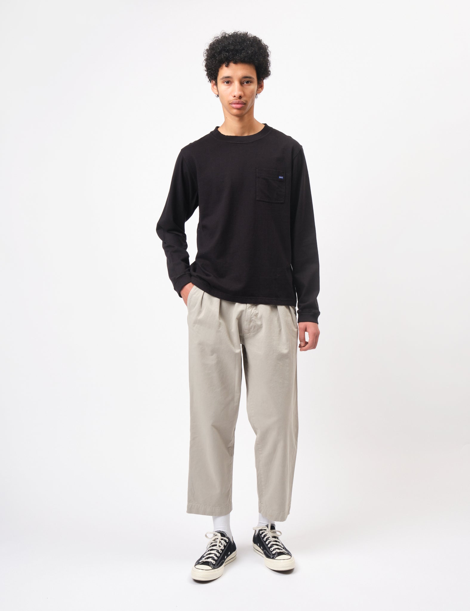 Bhode Everyday Long Sleeve Jersey 300gsm - Washed Black