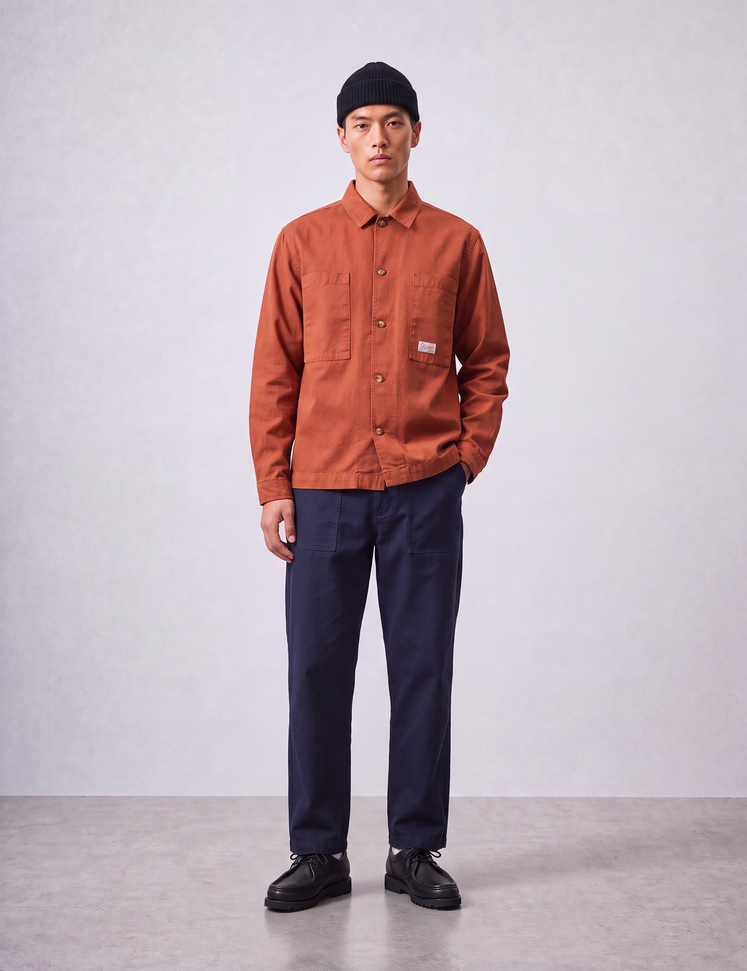 Bhode Hunting Overshirt Twill - Rust