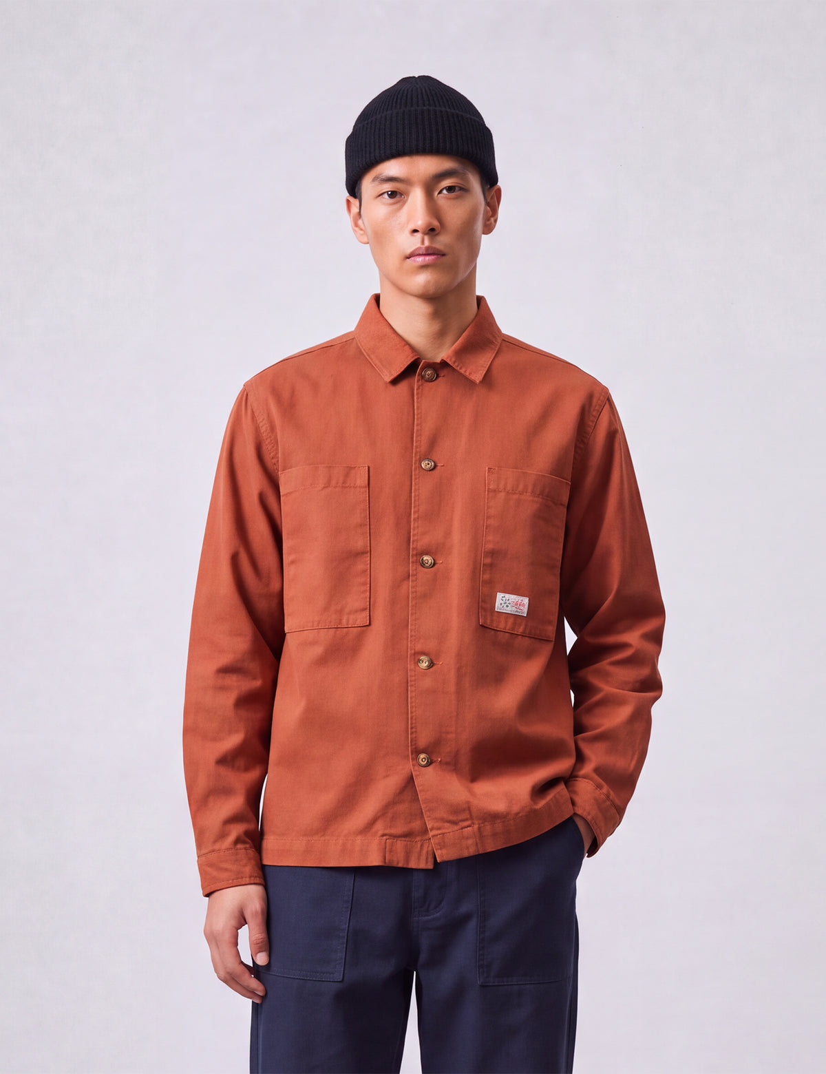 Bhode Hunting Overshirt Twill - Rust