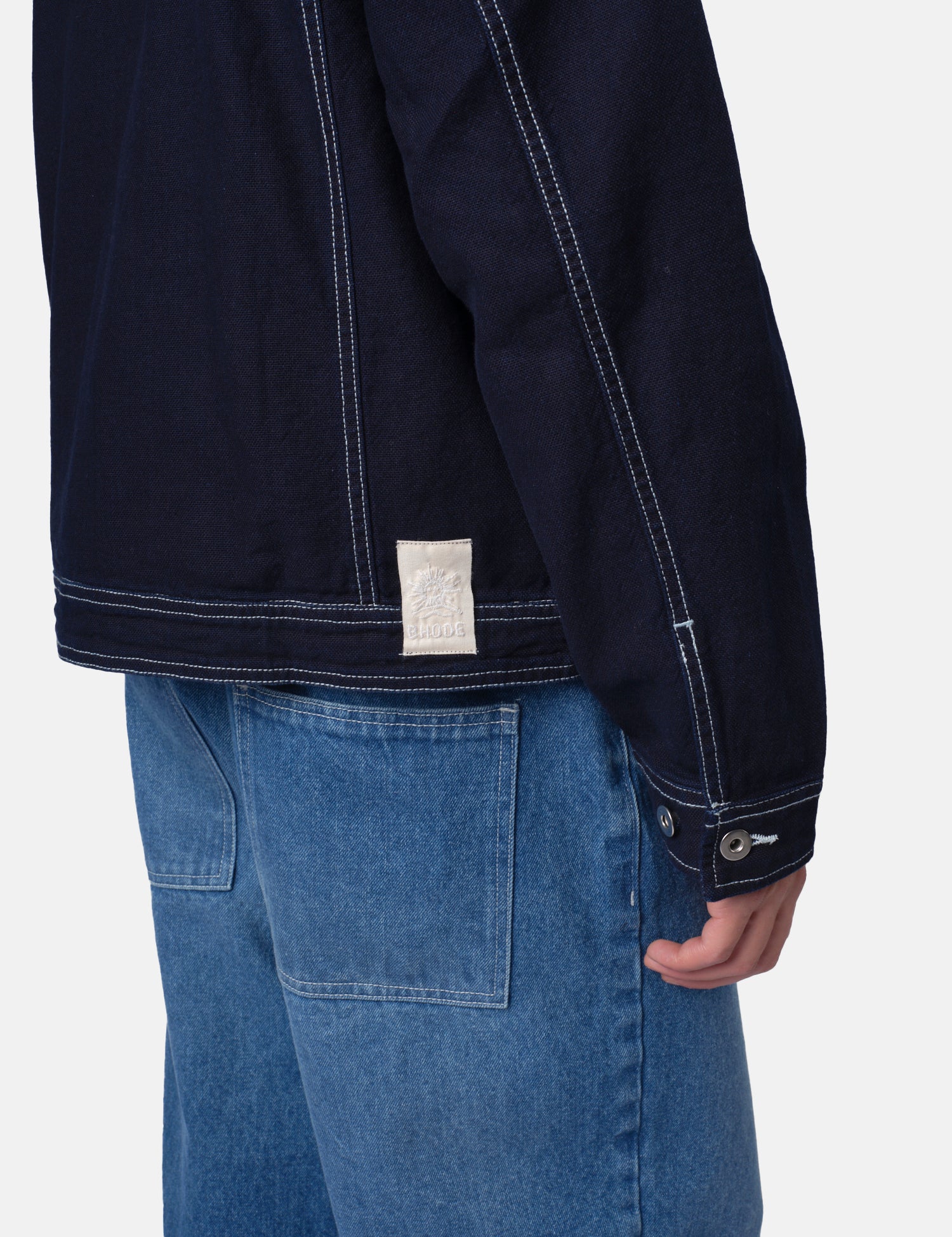 Bhode Denim Jacket - Dark Indigo Blue