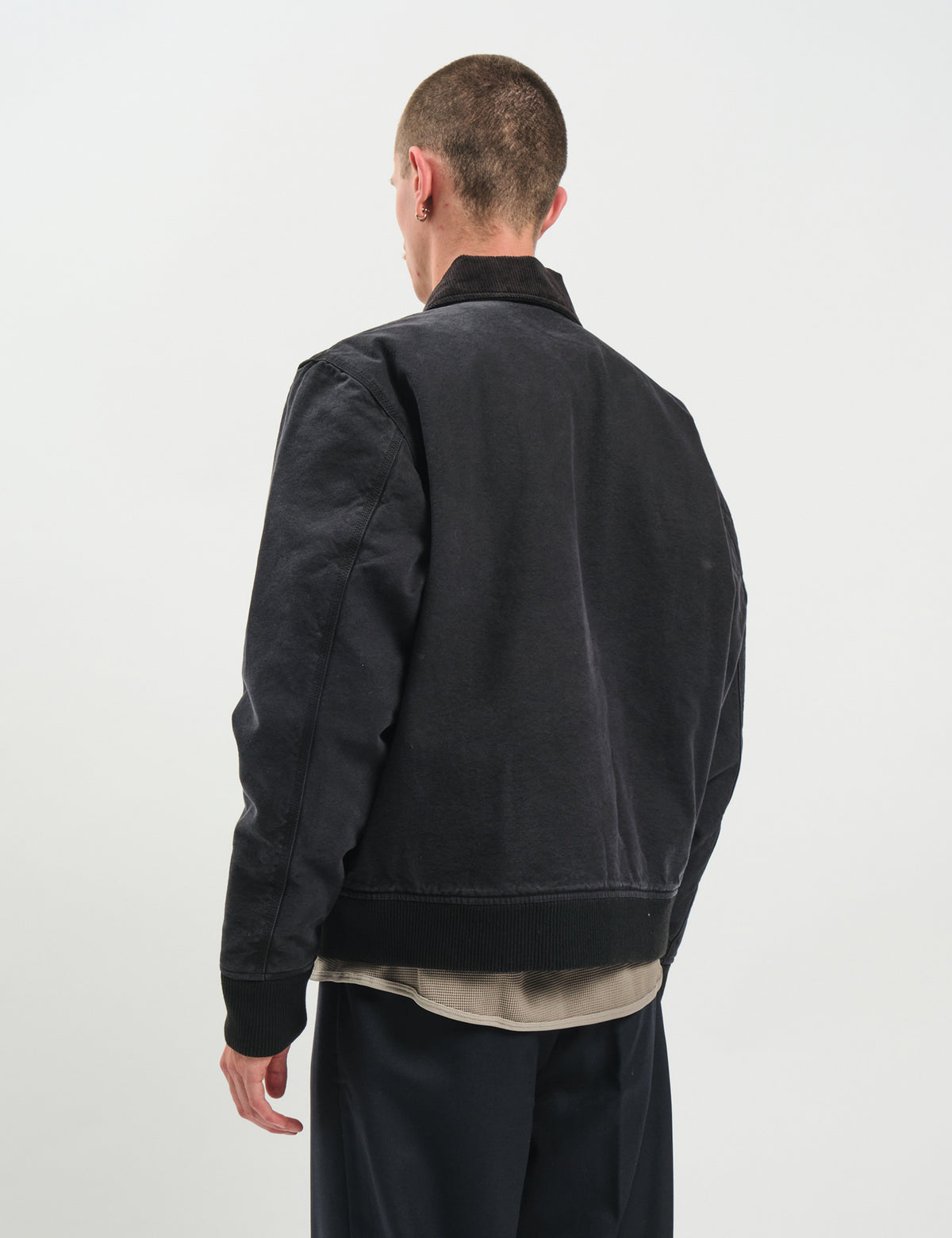 Bhode Flight Jacket (Insulated) - Washed Black