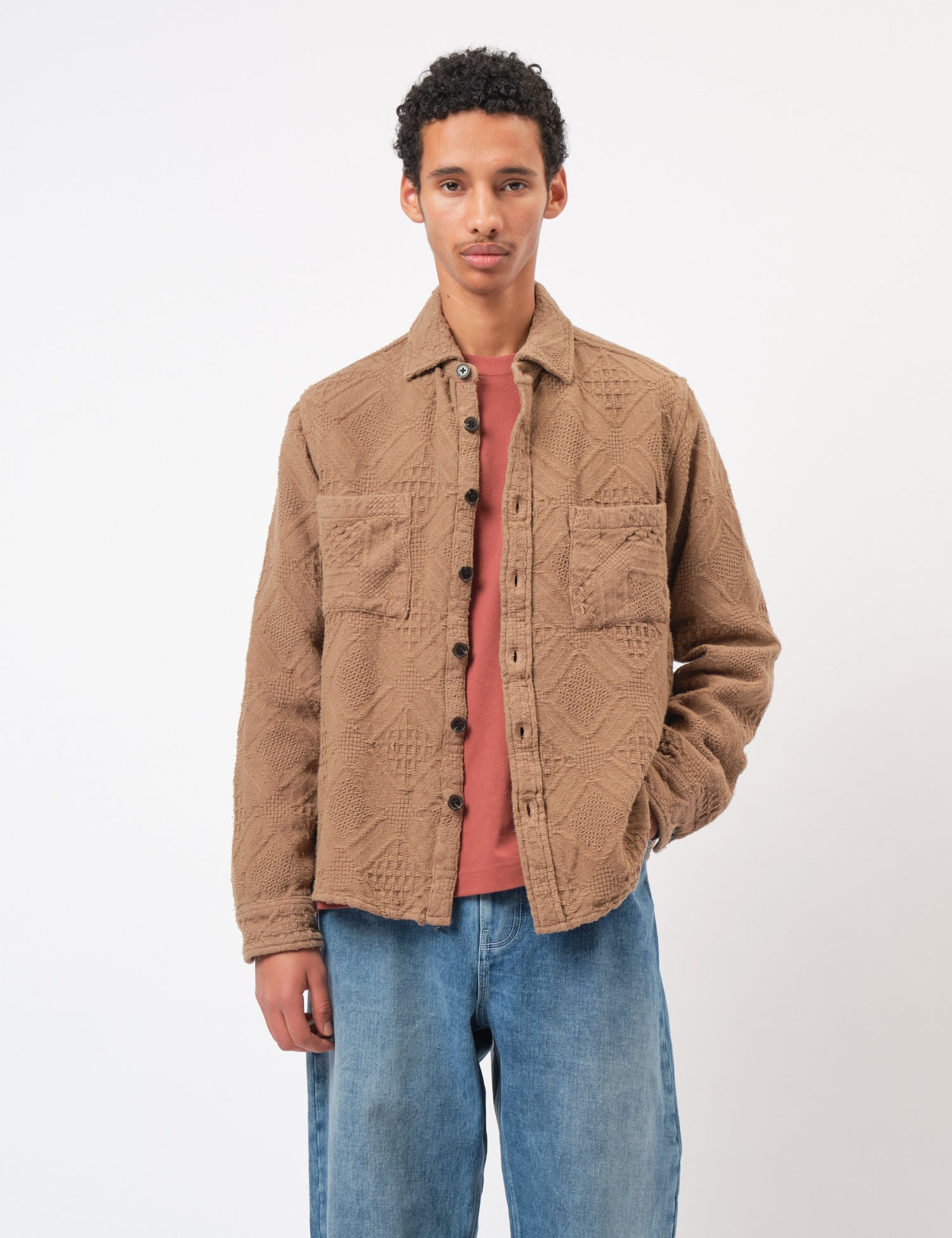 Bhode Zennor Over Shirt (Textured) - Fawn Brown