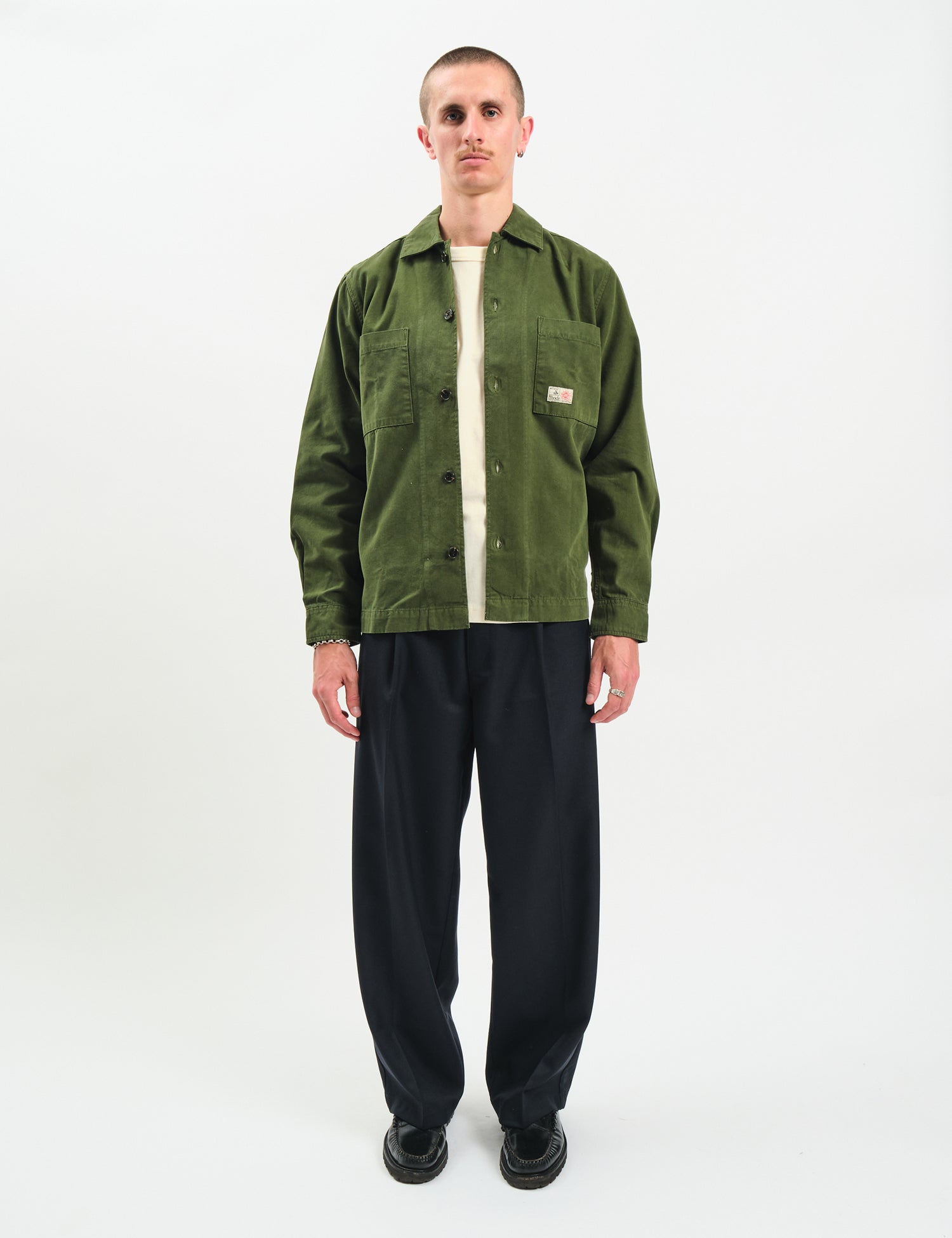 Bhode Meva Overshirt (Twill) - Rifle Green
