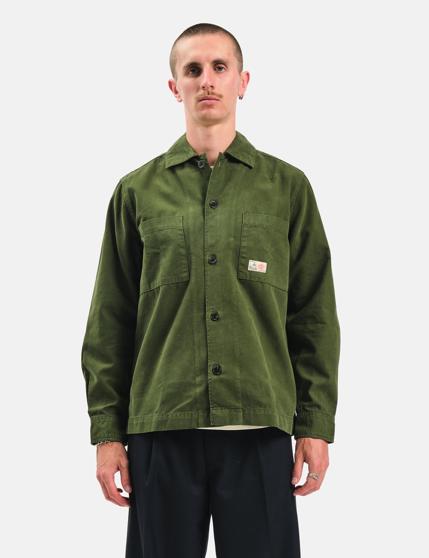 Bhode Meva Overshirt (Twill) - Rifle Green