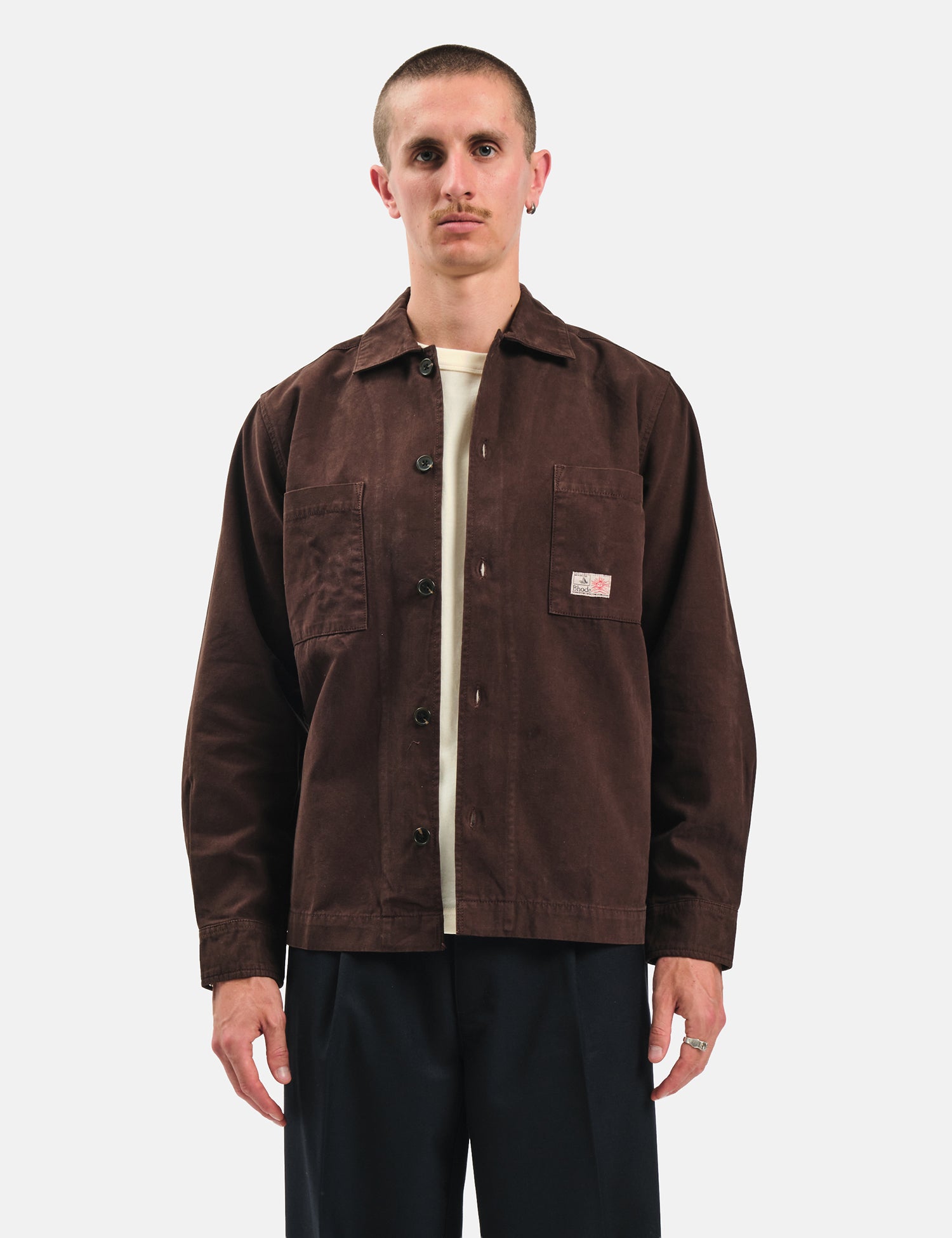 Bhode Meva Overshirt (Twill) - Java Brown