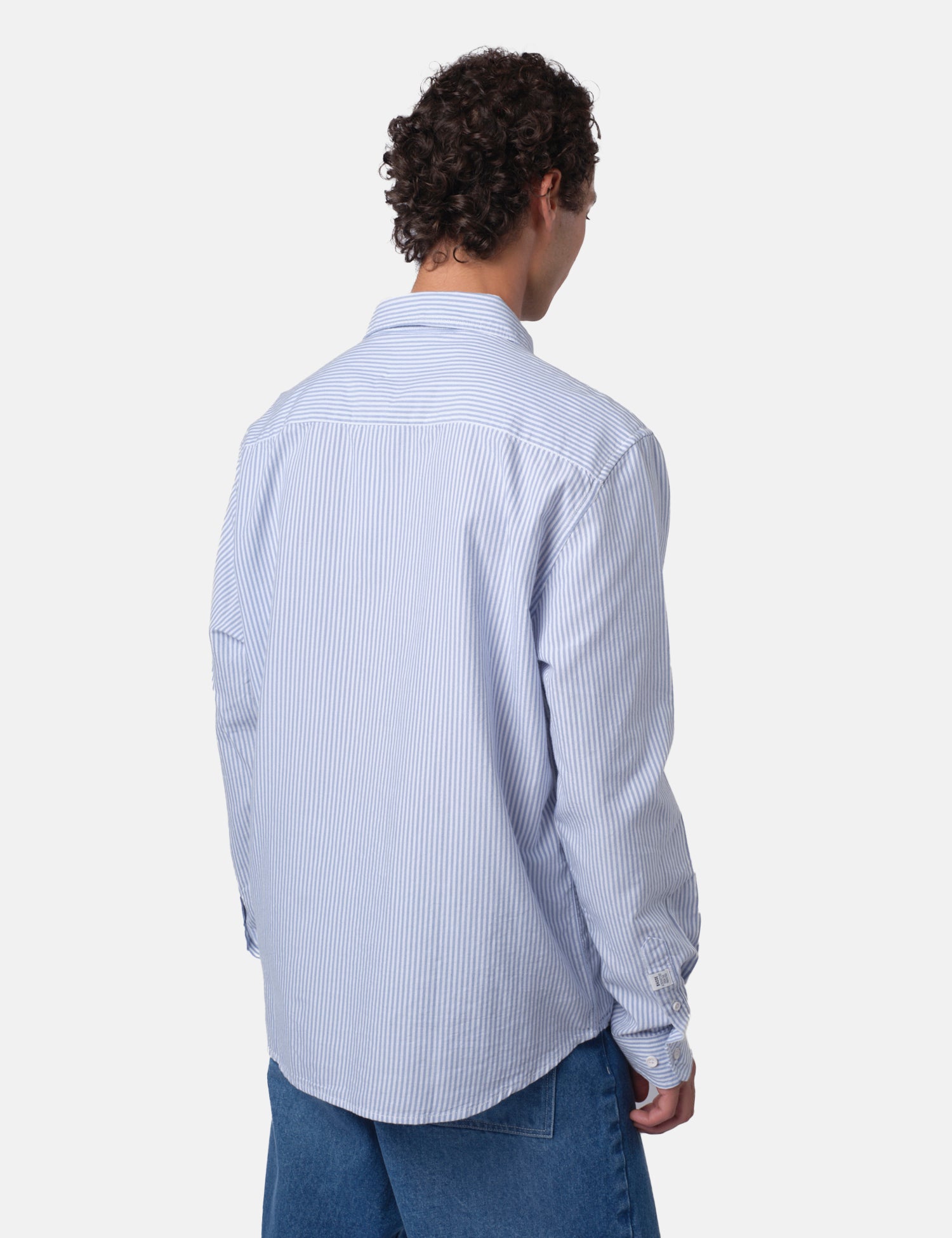 Bhode Box Oxford Shirt - White/Blue