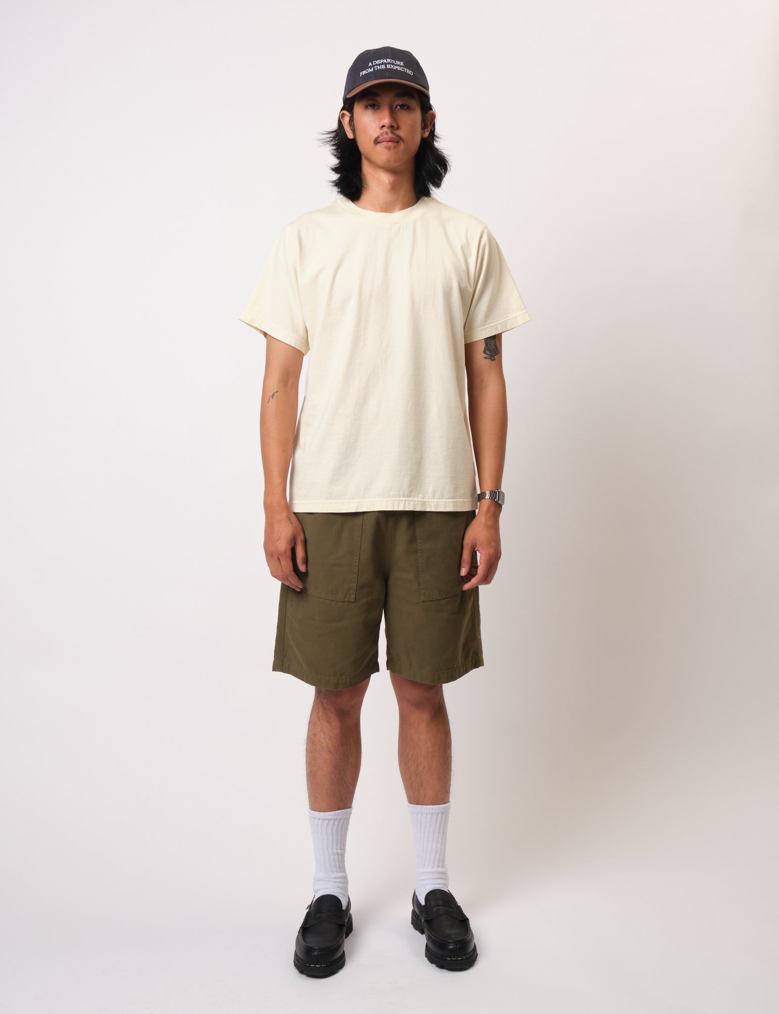 Bhode Stray Dogs Pigment Dyed T-Shirt - Natural