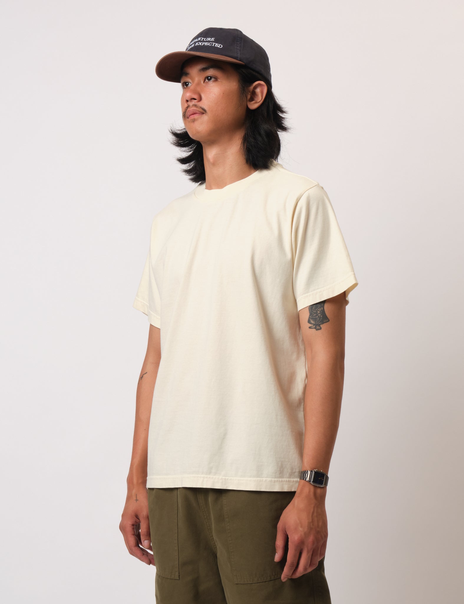 Bhode Stray Dogs Pigment Dyed T-Shirt - Natural