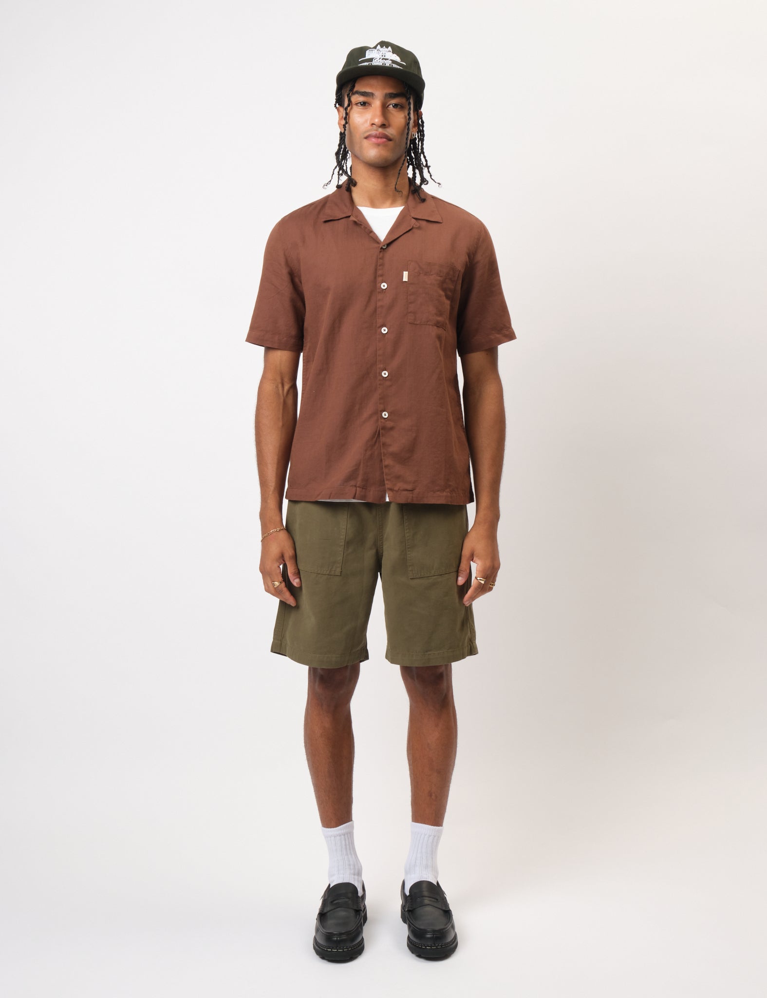 Bhode Hackney 5-Panel Cap - Forest Green