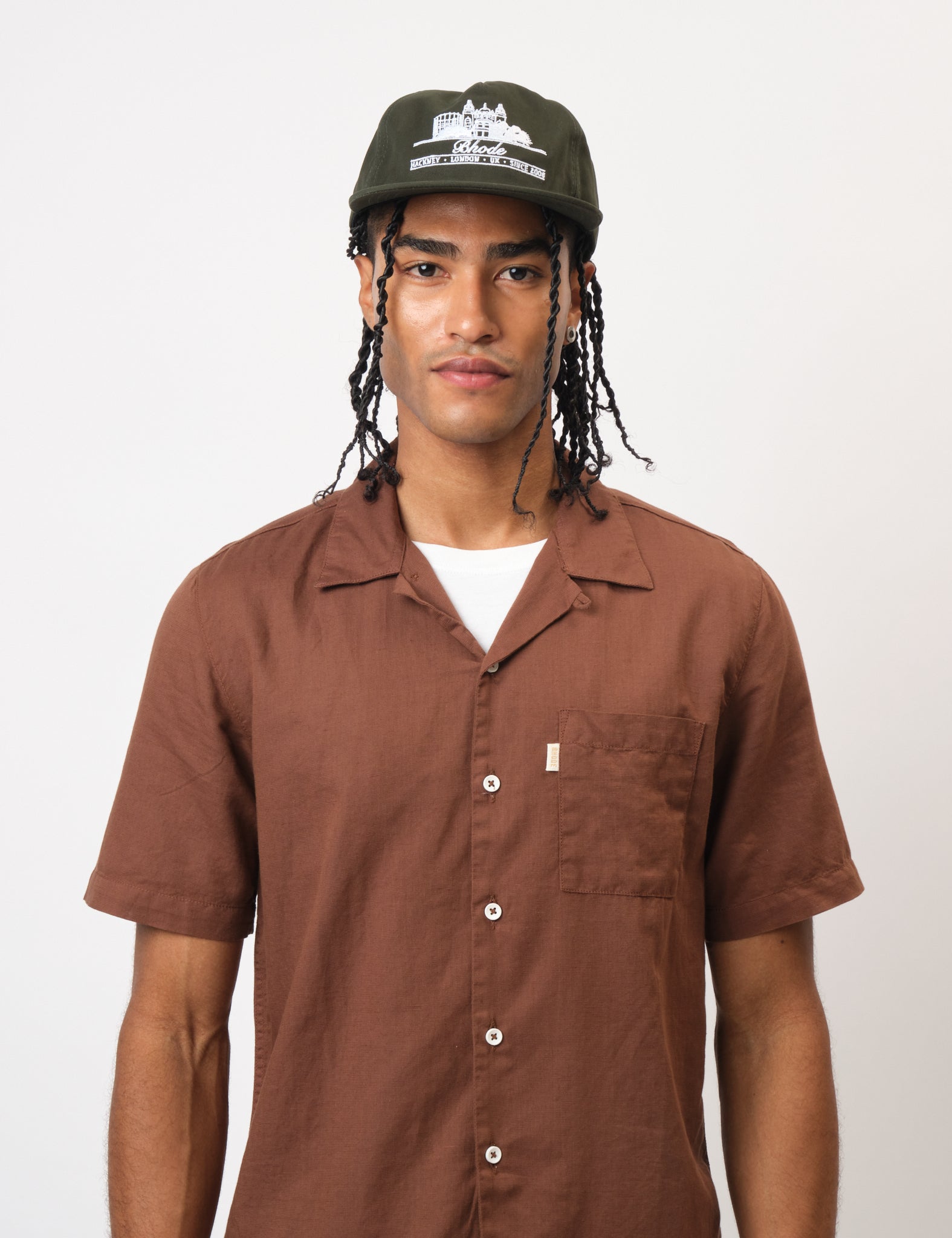Bhode Hackney 5-Panel Cap - Forest Green