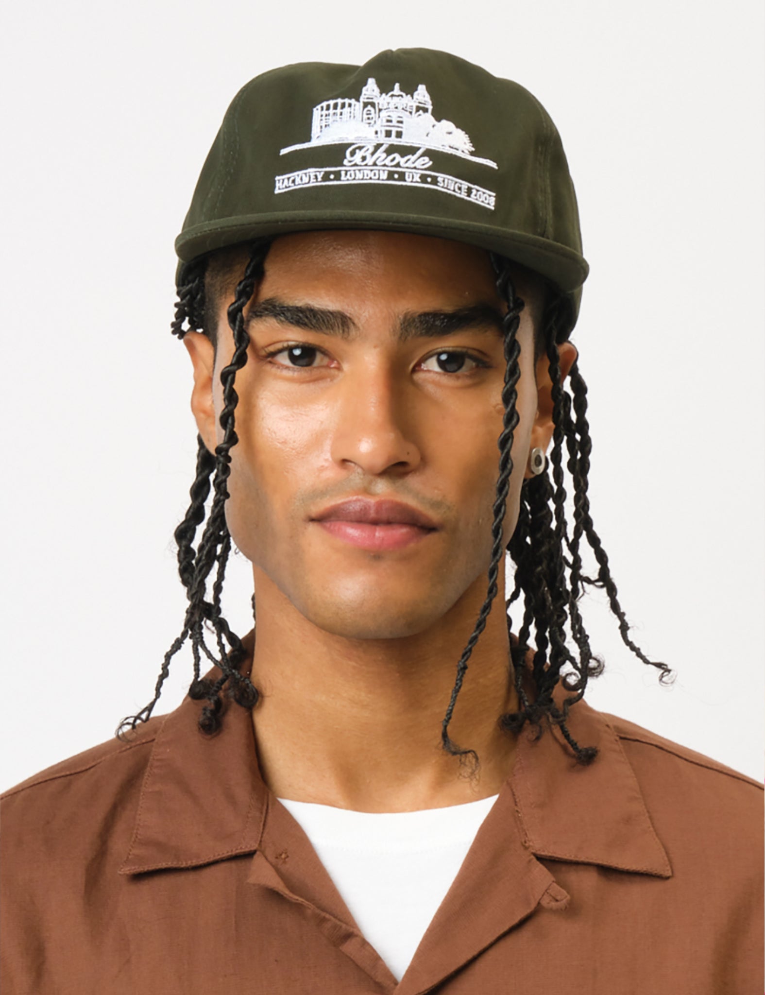 Bhode Hackney 5-Panel Cap - Forest Green