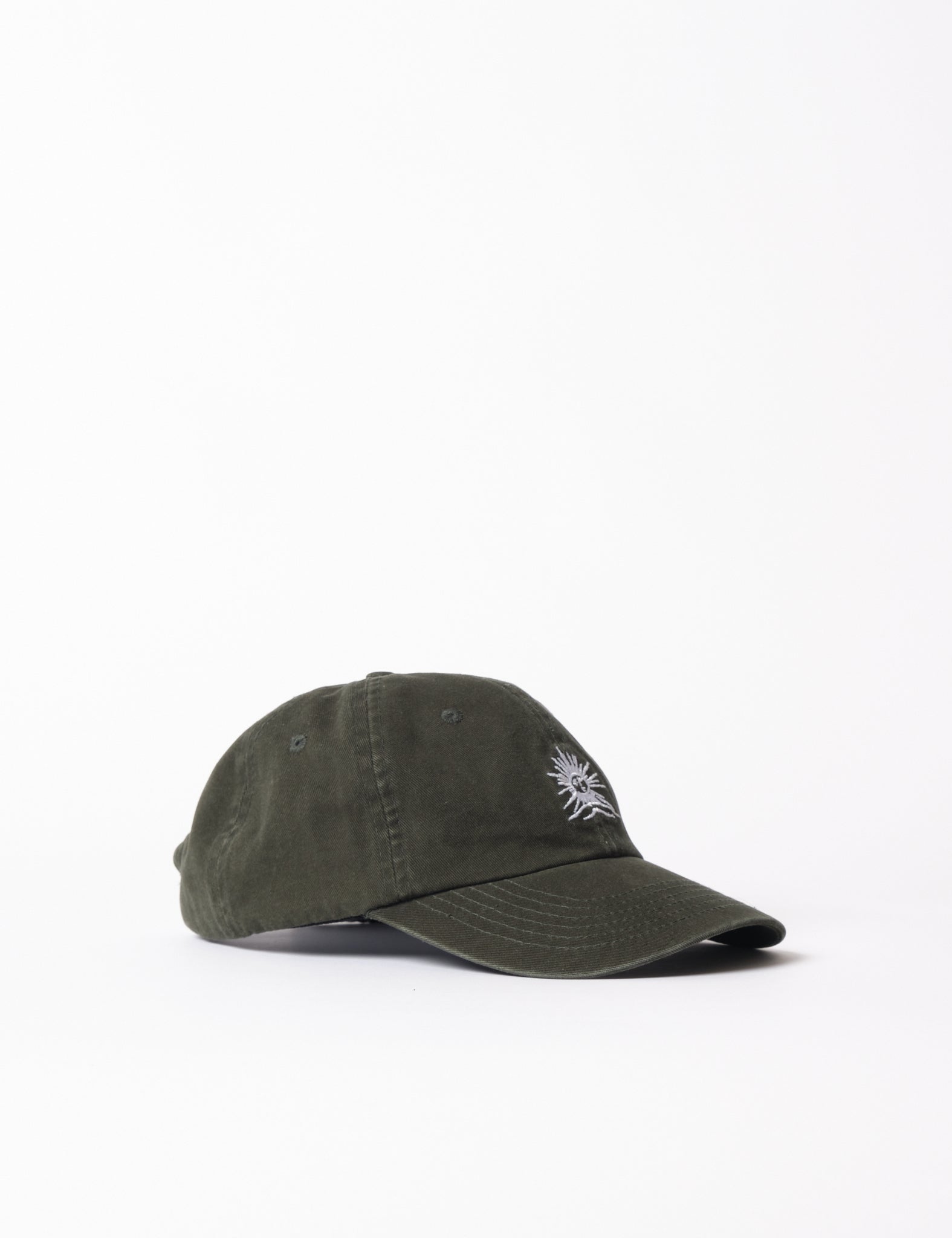 Bhode Mên-an-Tol Sun Cap - Forest Green/Ecru