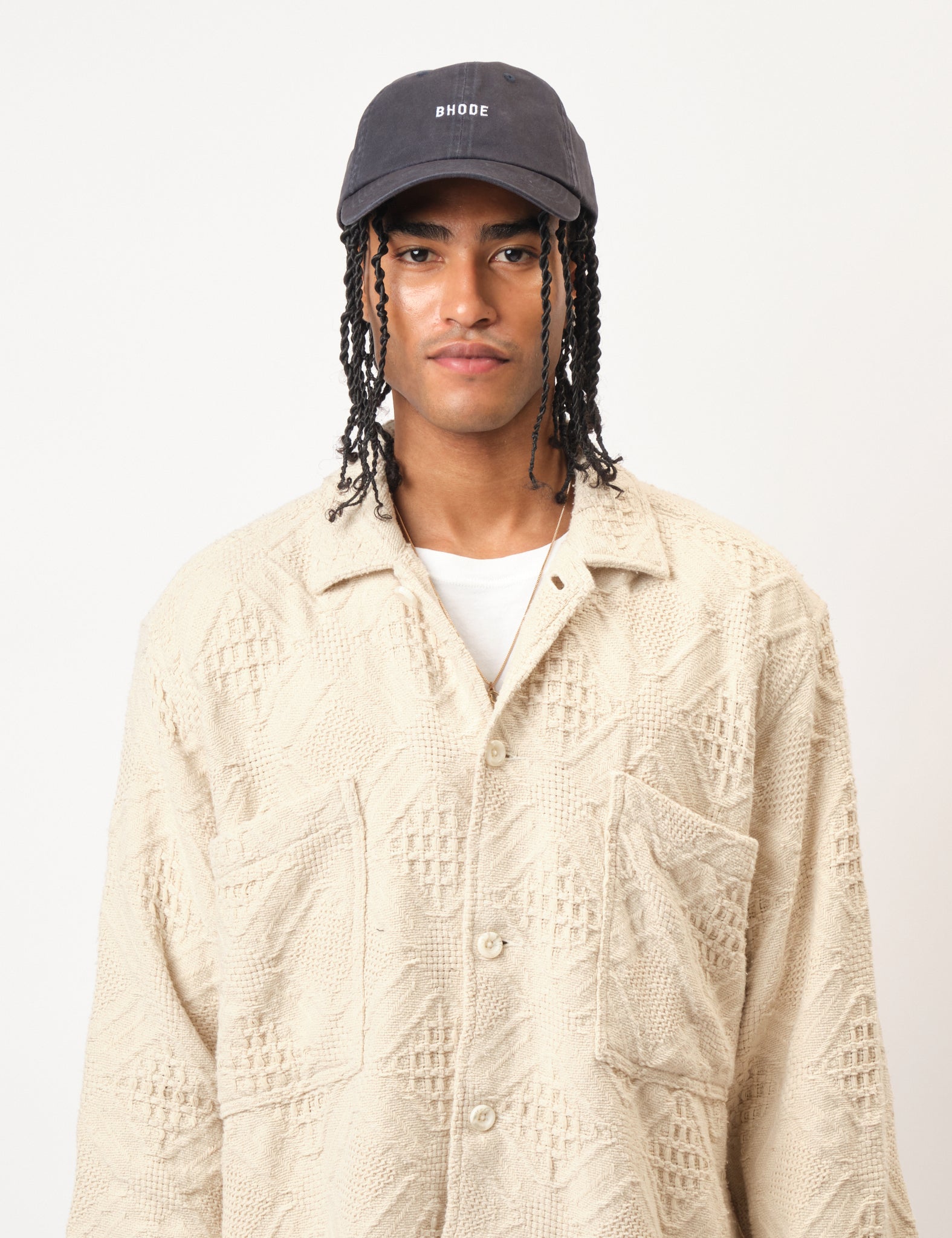 Bhode Washed 6-Panel Cap - Black