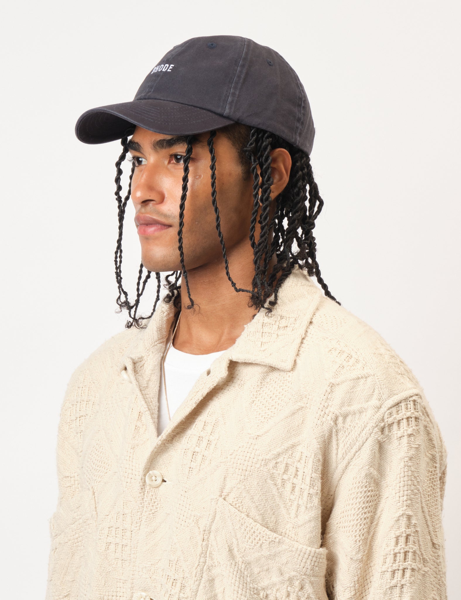 Bhode Washed 6-Panel Cap - Black