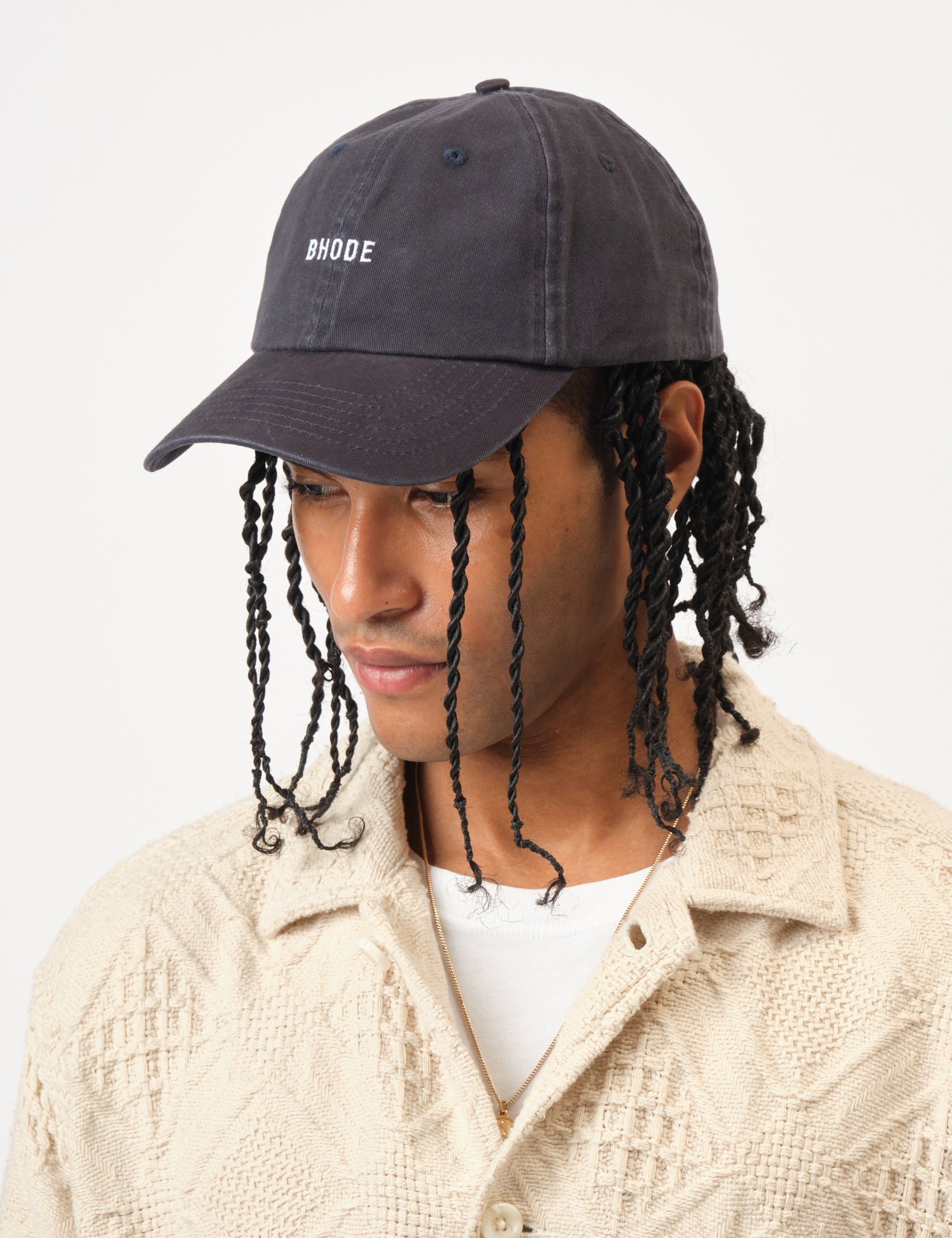Bhode Washed 6-Panel Cap - Black