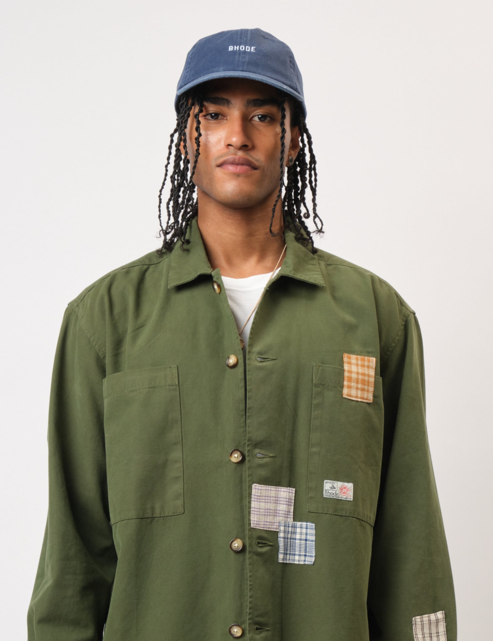 Bhode Washed 6-Panel Cap - Navy Blue