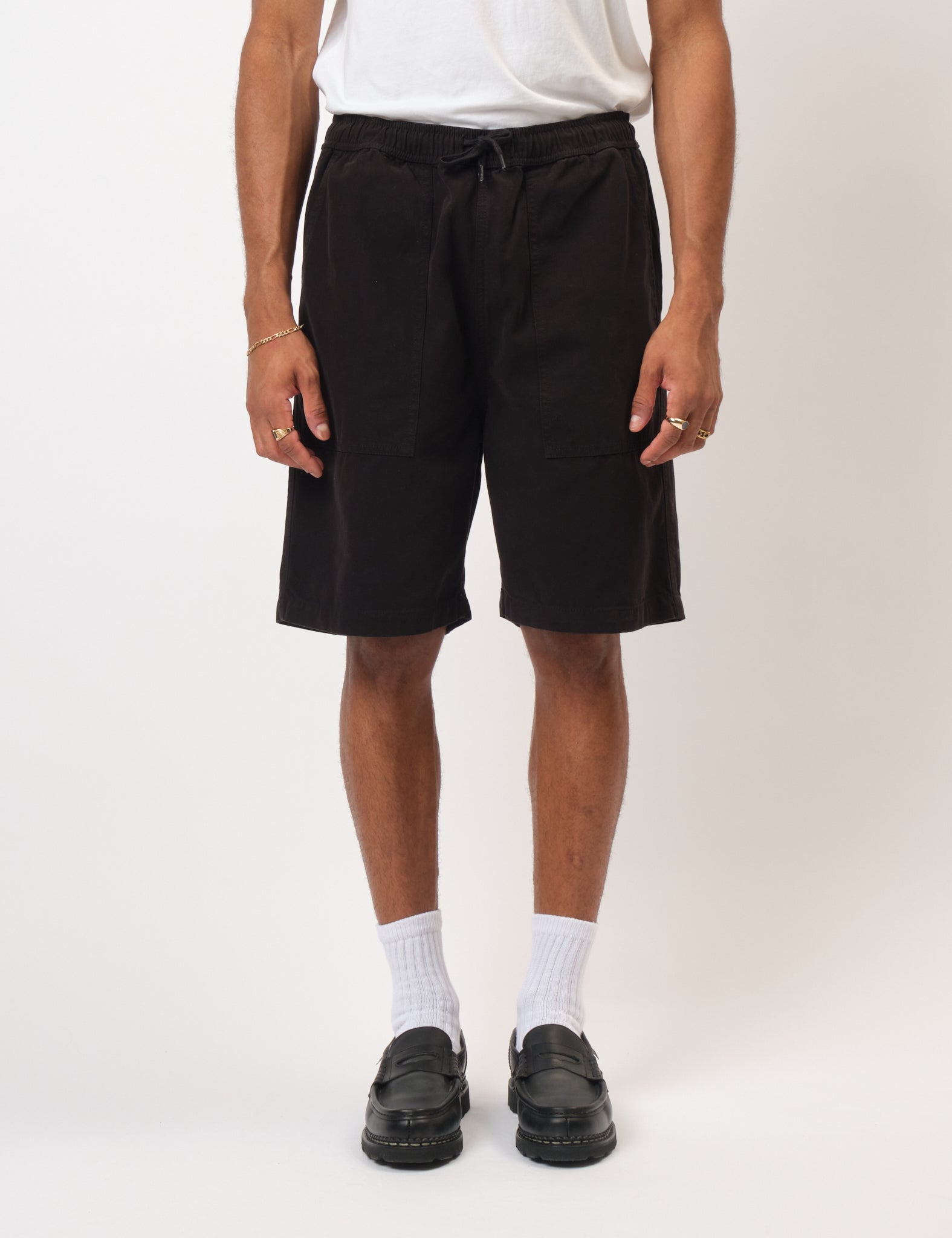 Bhode Fatigue Shorts (Duck Canvas) - Black