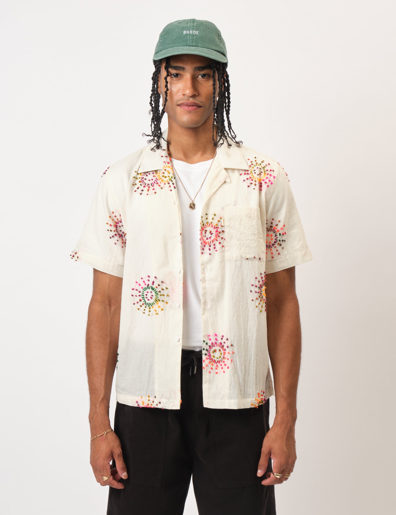 Bhode Washed 6-Panel Cap - Forest Green