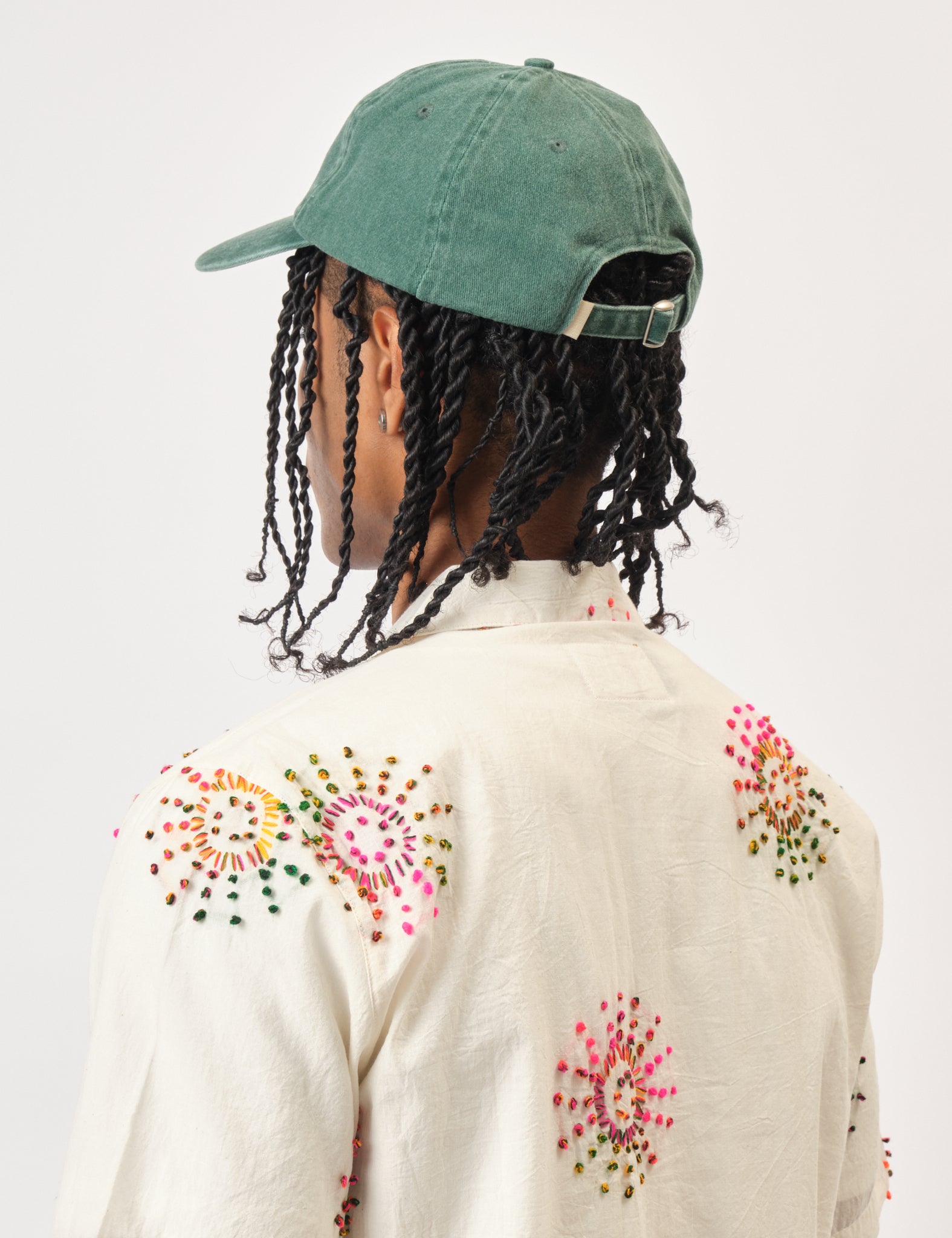 Bhode Washed 6-Panel Cap - Forest Green