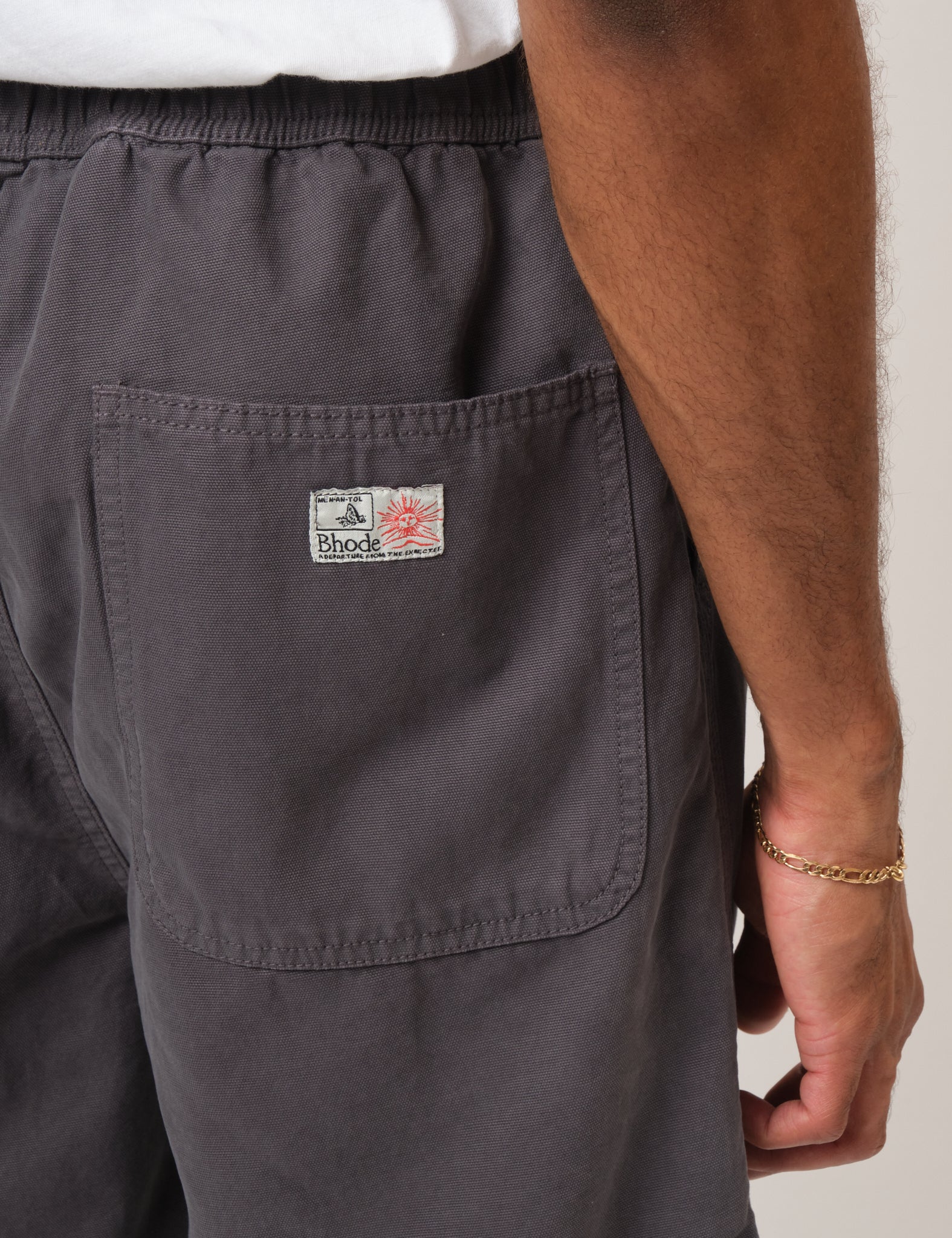 Bhode Fatigue Shorts (Duck Canvas) - Anthracite Grey