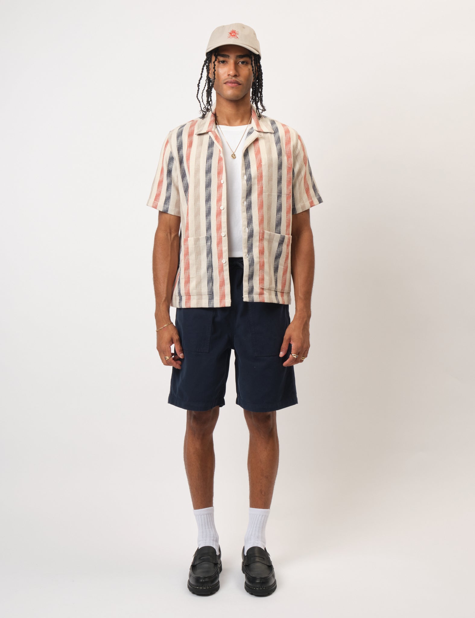 Bhode Fatigue Shorts (Duck Canvas) - Midnight Navy Blue