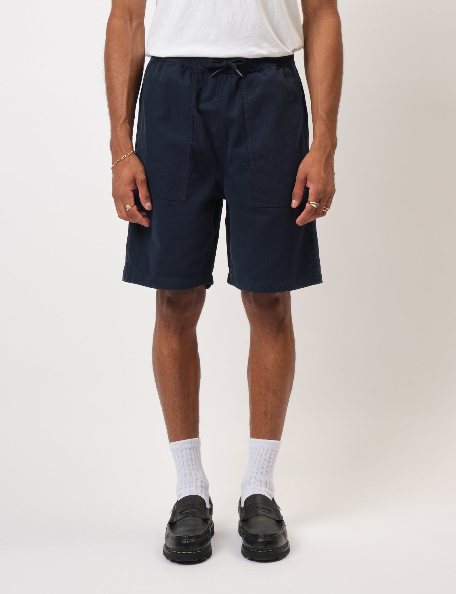 Bhode Fatigue Shorts (Duck Canvas) - Midnight Navy Blue