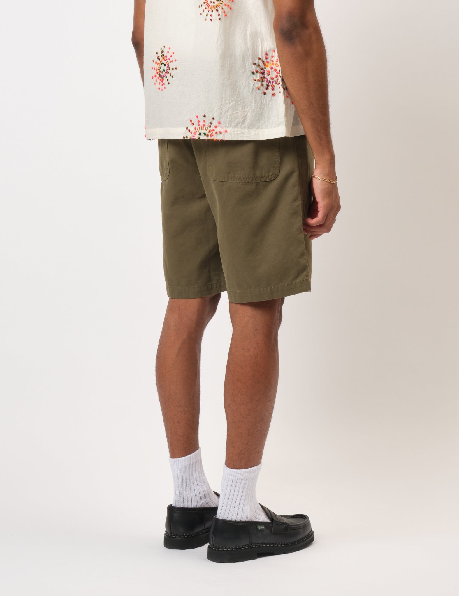 Bhode Fatigue Shorts (Duck Canvas) - Burnt Olive Green