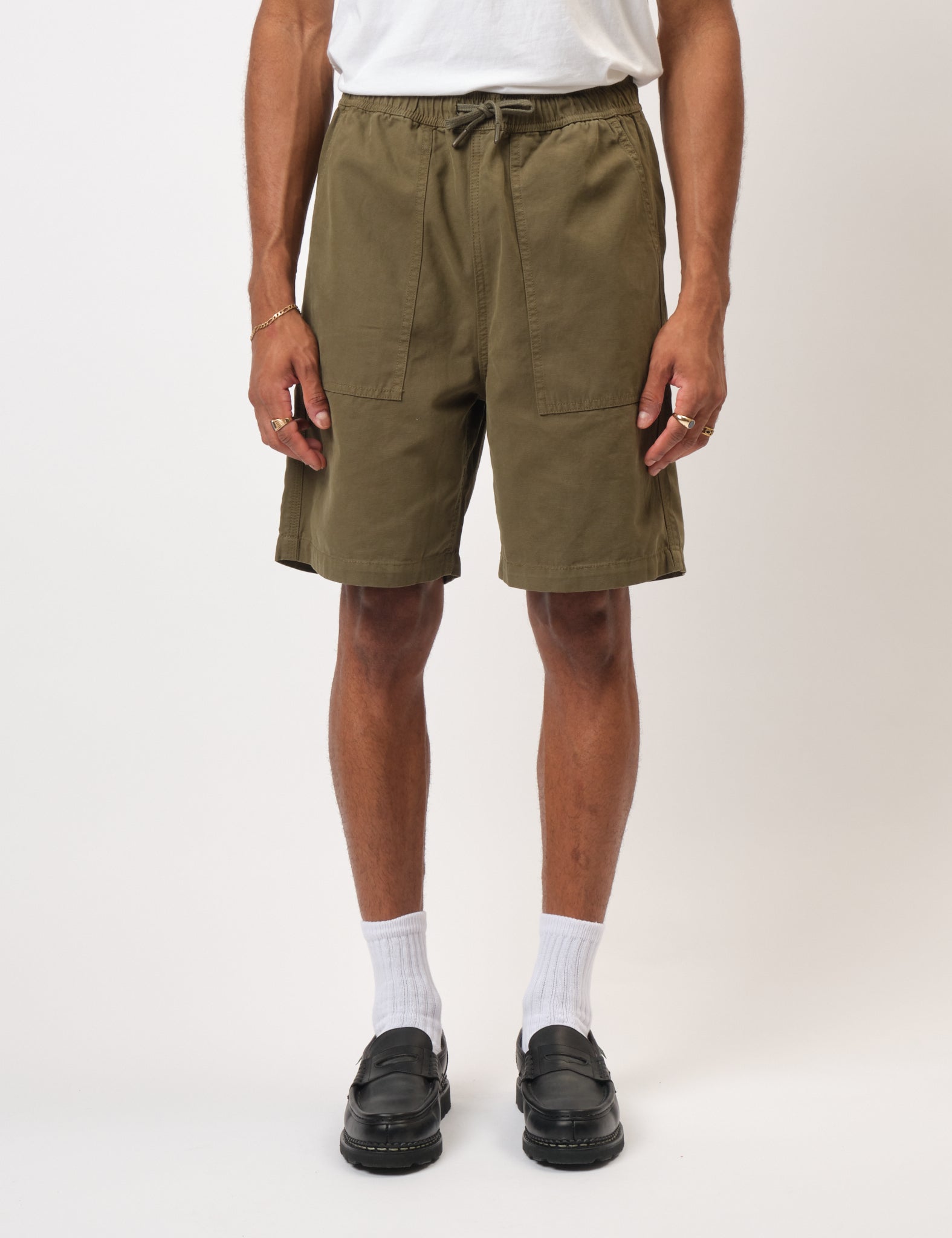 Bhode Fatigue Shorts (Duck Canvas) - Burnt Olive Green