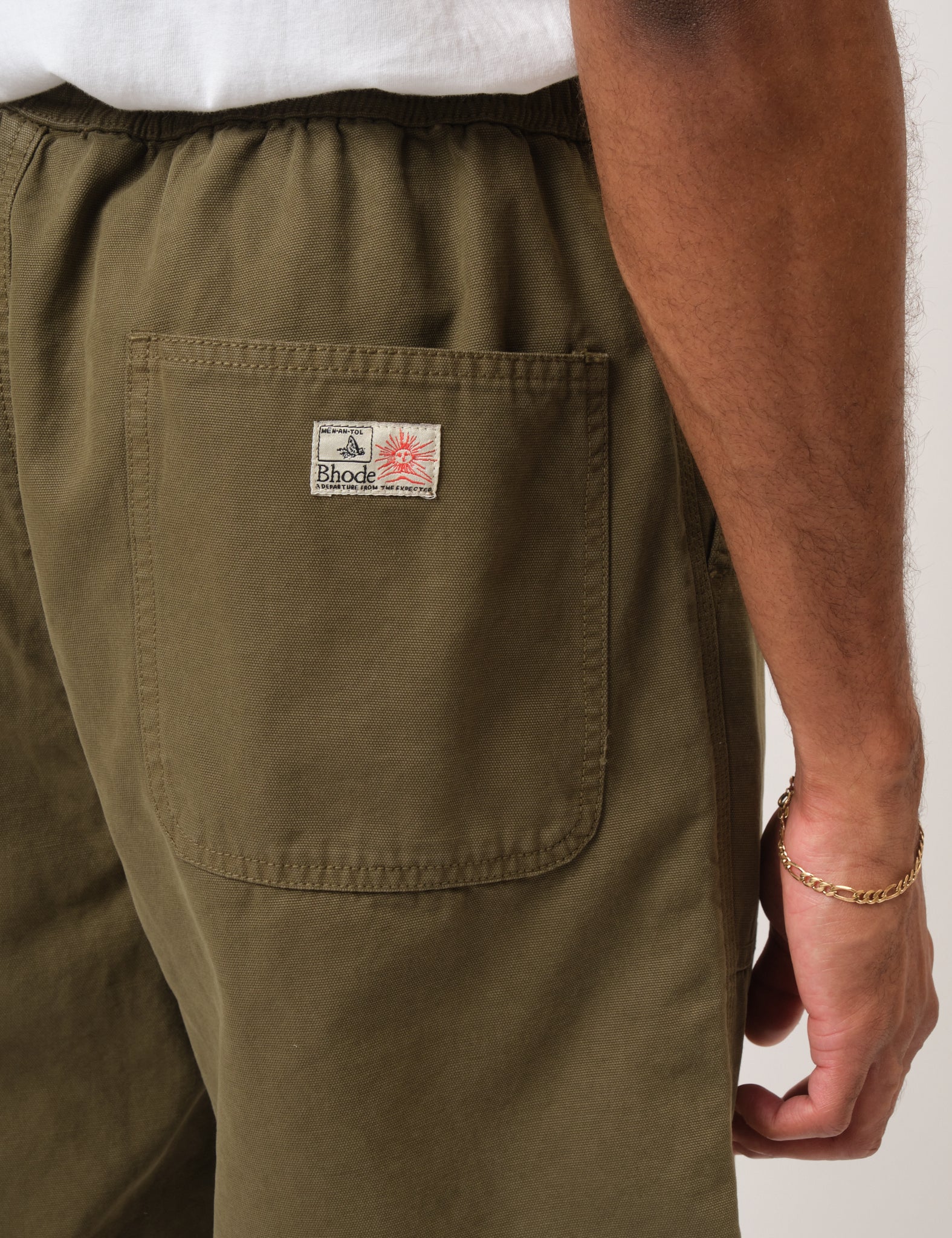 Bhode Fatigue Shorts (Duck Canvas) - Burnt Olive Green