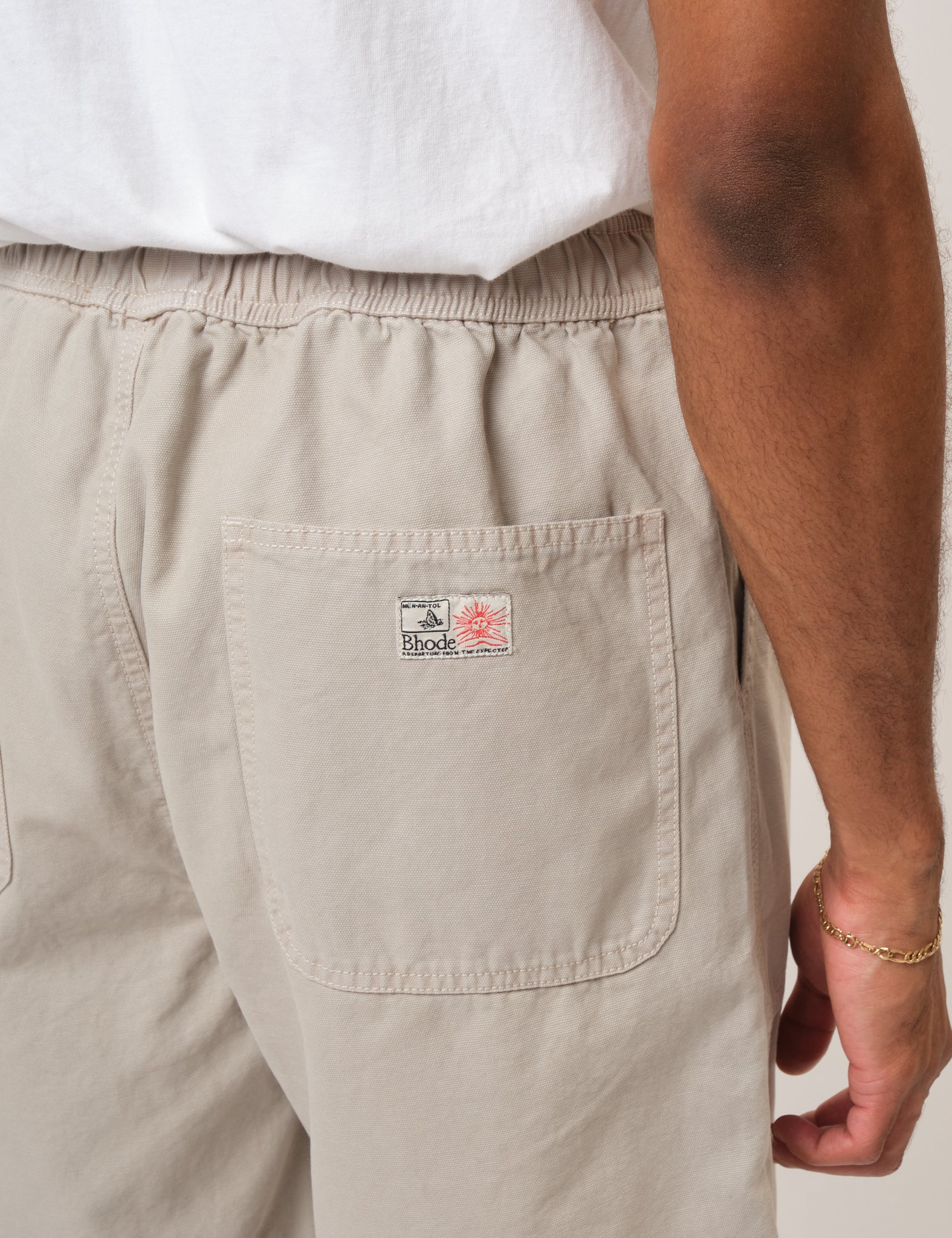 Bhode Fatigue Shorts (Duck Canvas) - Cornish Stone