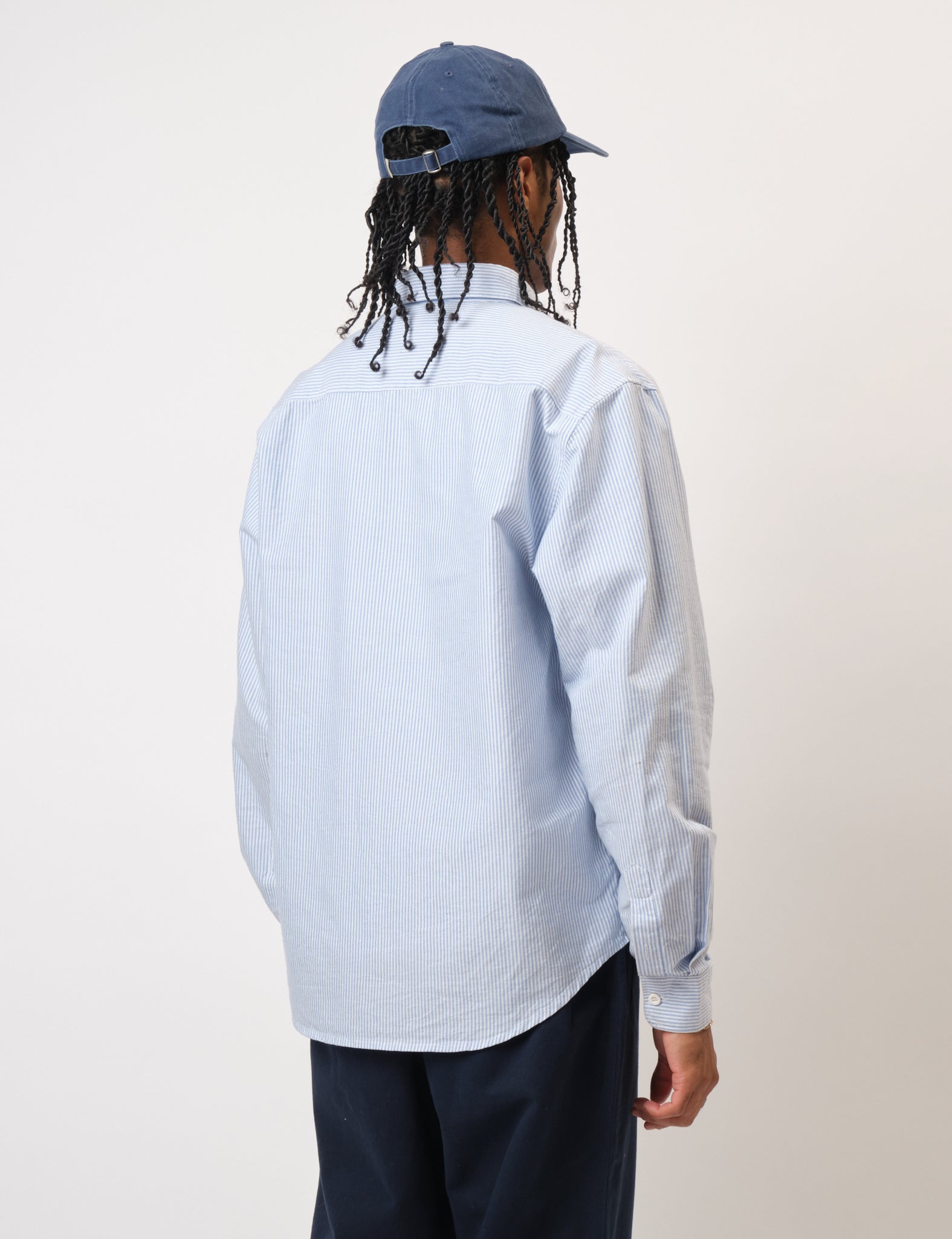 Bhode Box Oxford Shirt - White/Blue