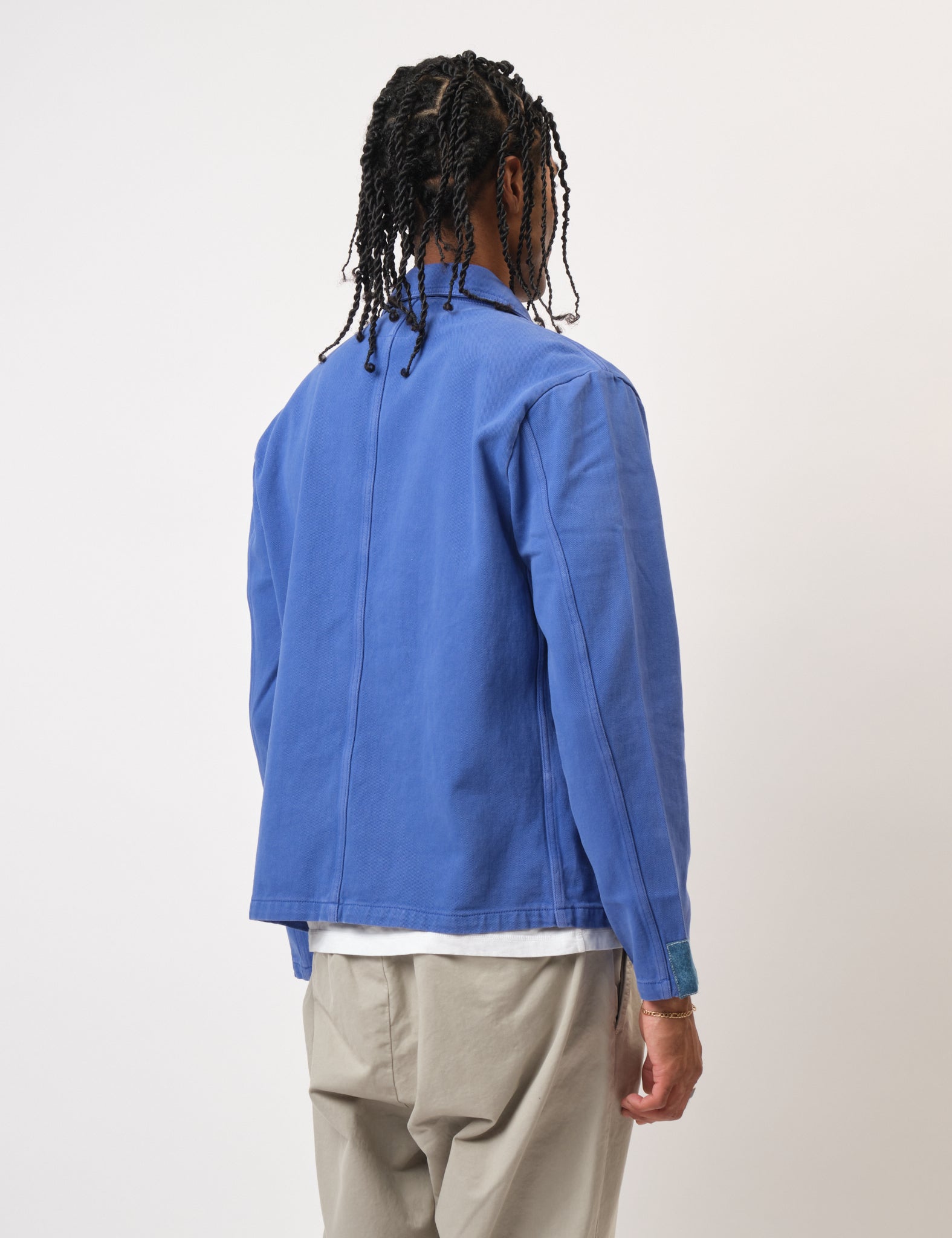 Bhode Chore Jacket (Patchwork) - Bugatti Blue