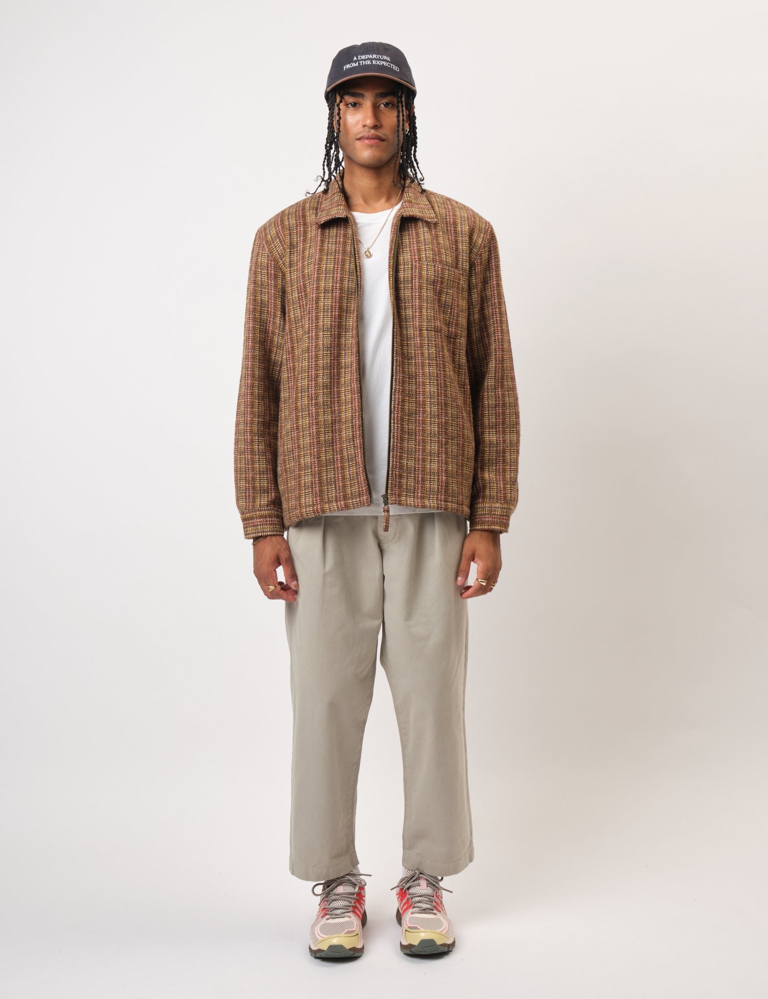 Bhode Zip Shirt (Slubby) - Brown