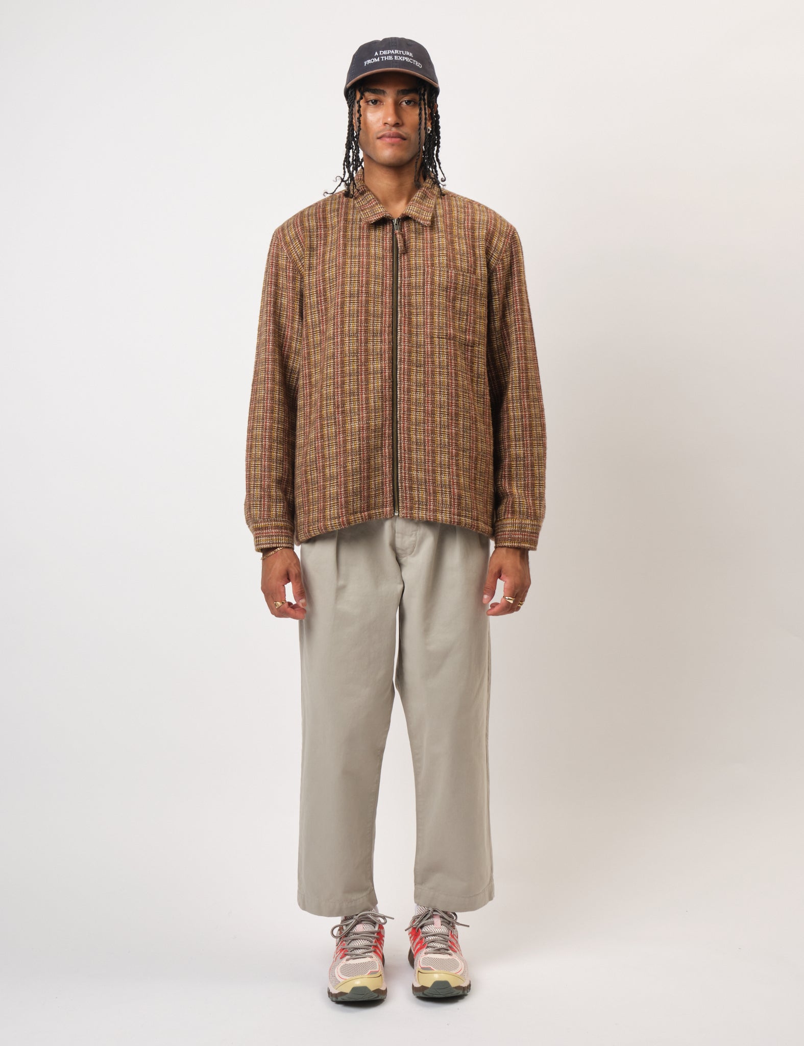 Bhode Zip Shirt (Slubby) - Brown