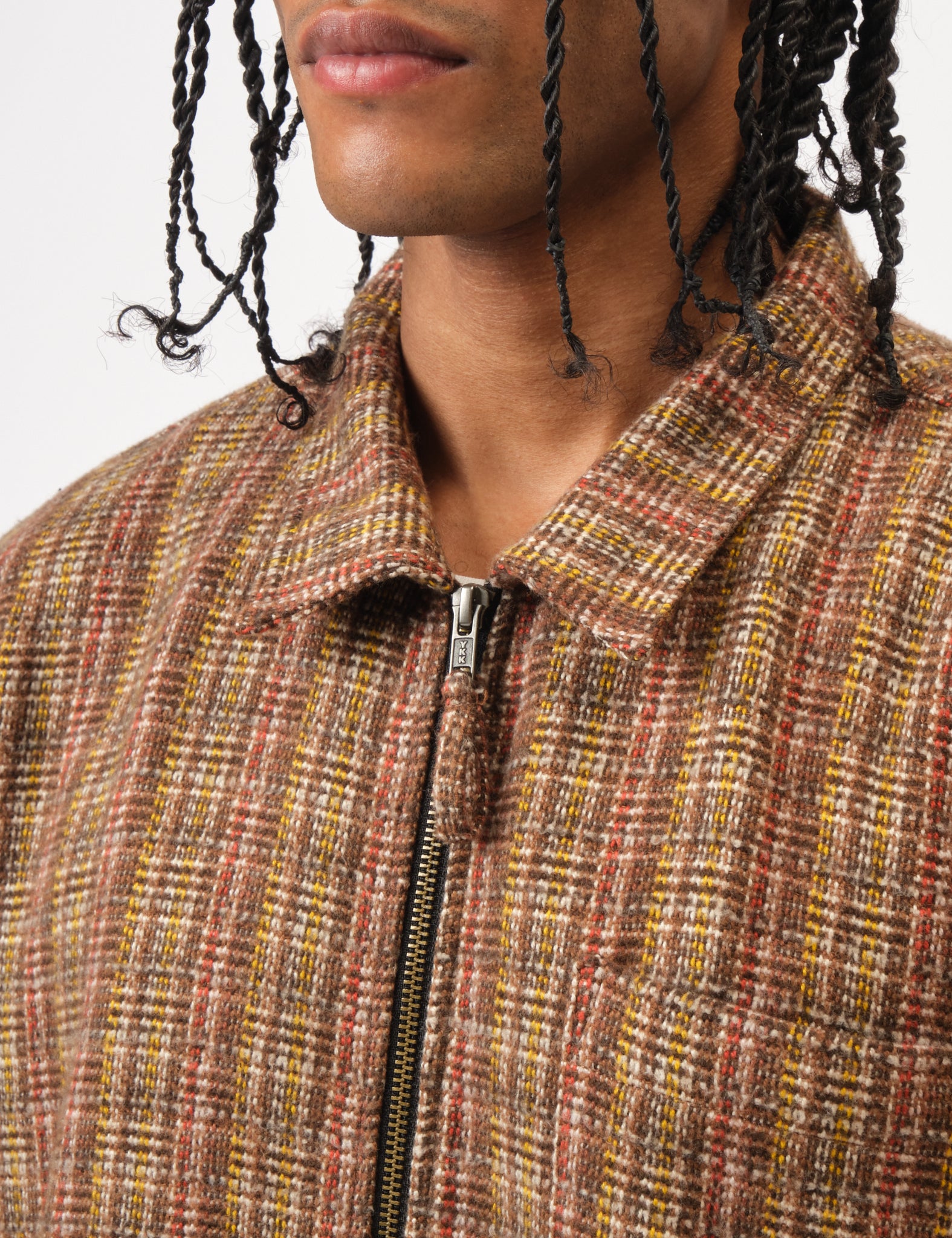 Bhode Zip Shirt (Slubby) - Brown