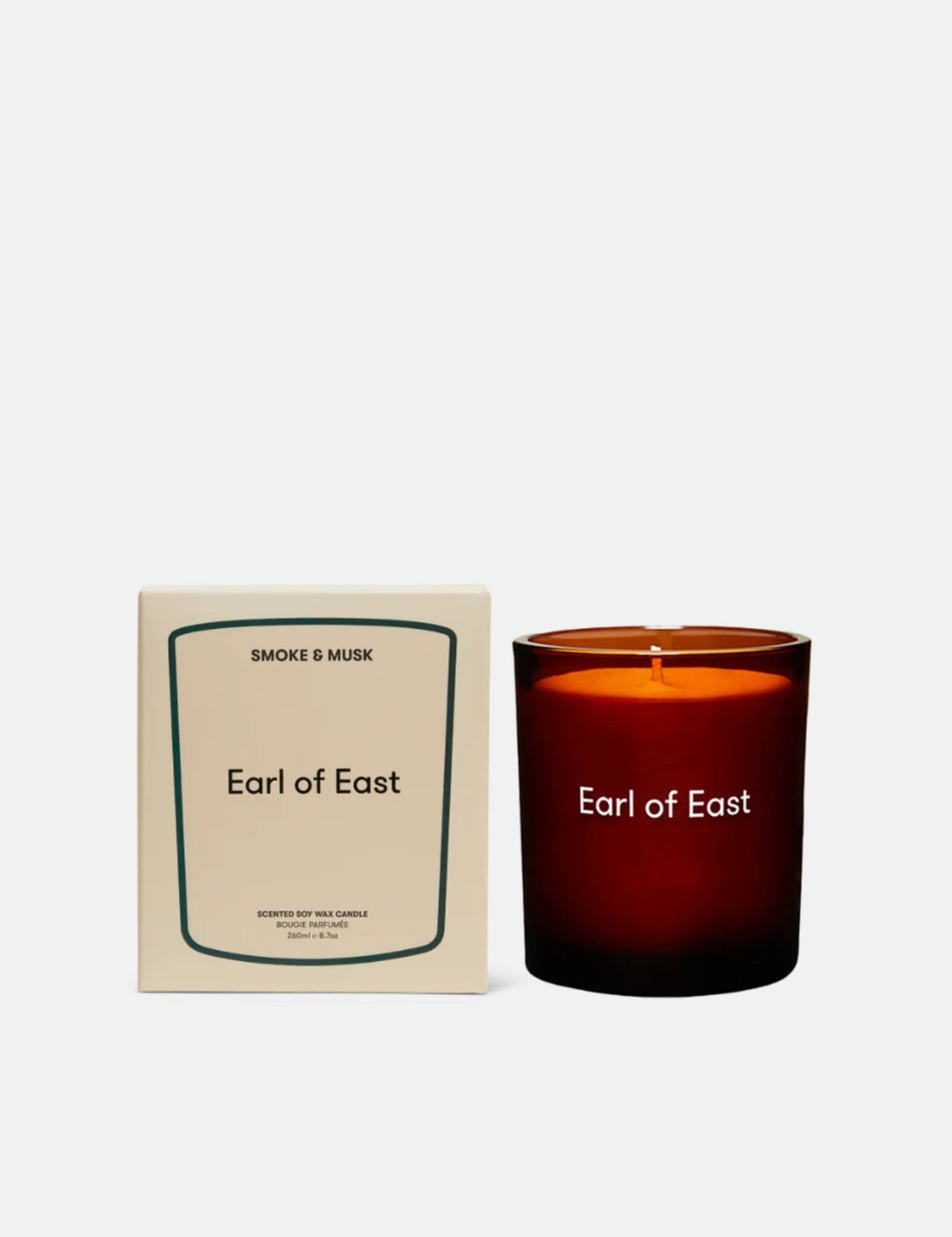Earl of East Candle Classic Candle 260ml - Smoke & Musk