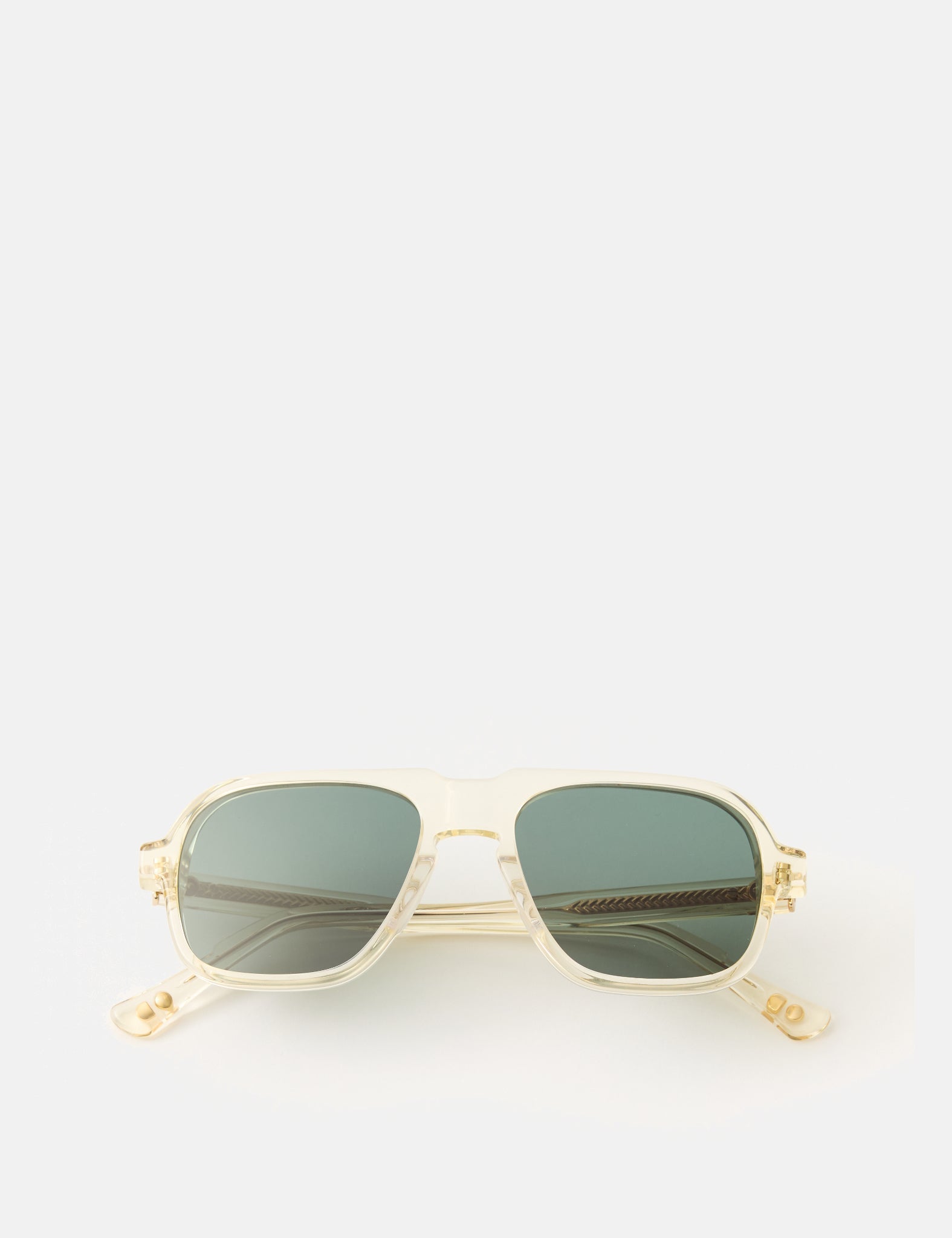 Oscar Deen Fraser Sunglasses - Champagne/Olive Green