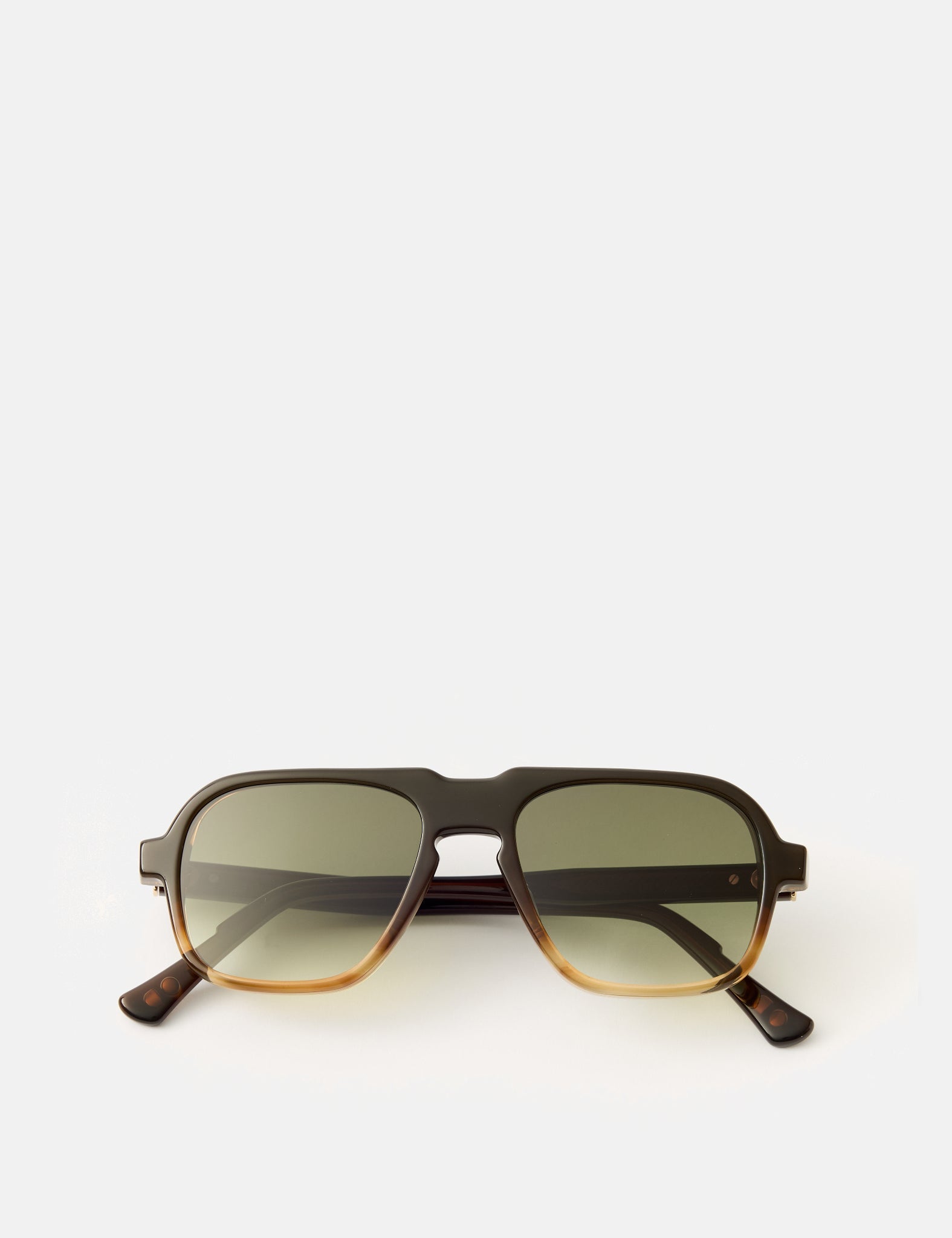 Oscar Deen Fraser Sunglasses - Mocha/Green Fade